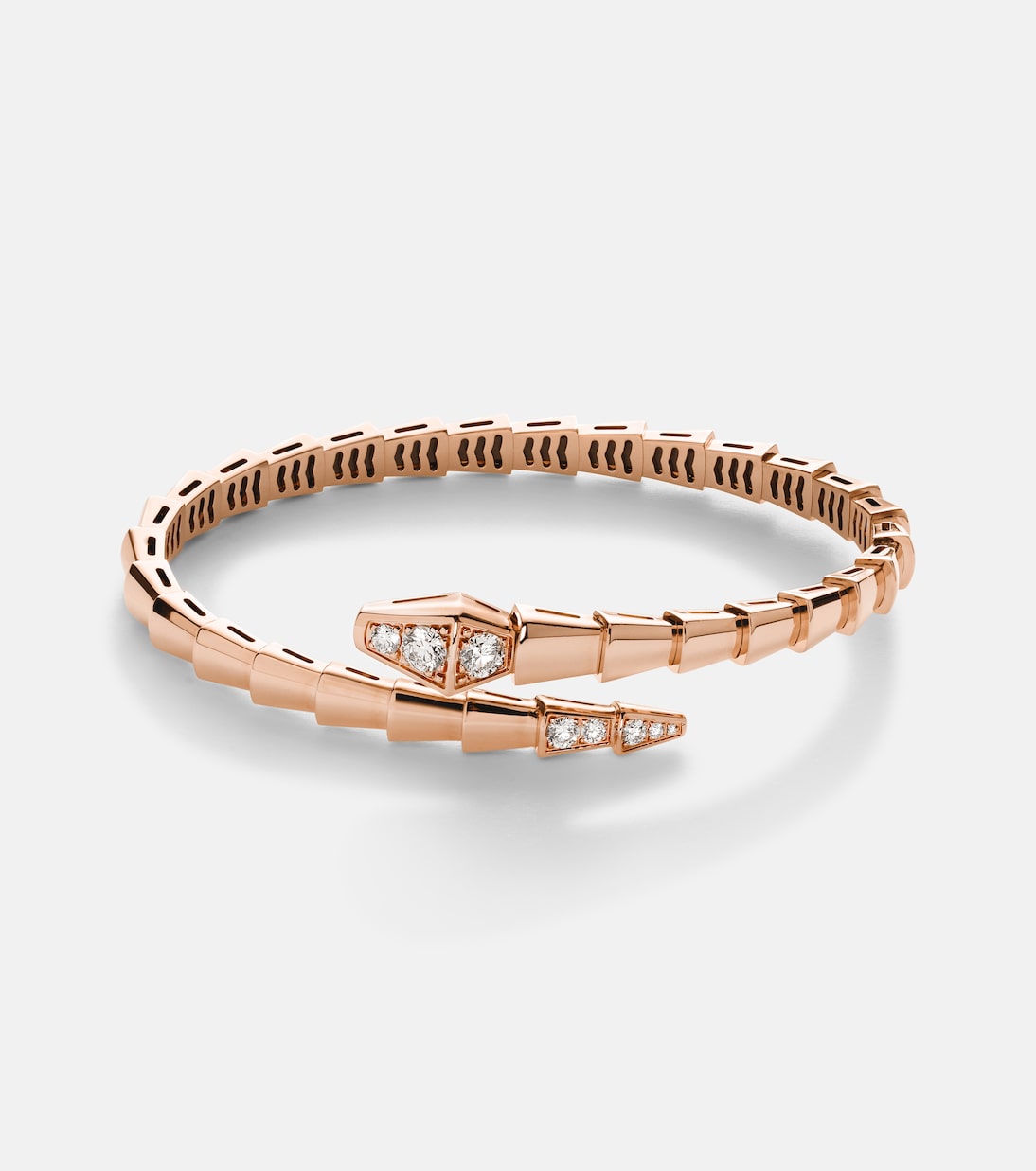 Bracelet Serpenti Viper en or rose 18 ct et diamants | Bvlgari