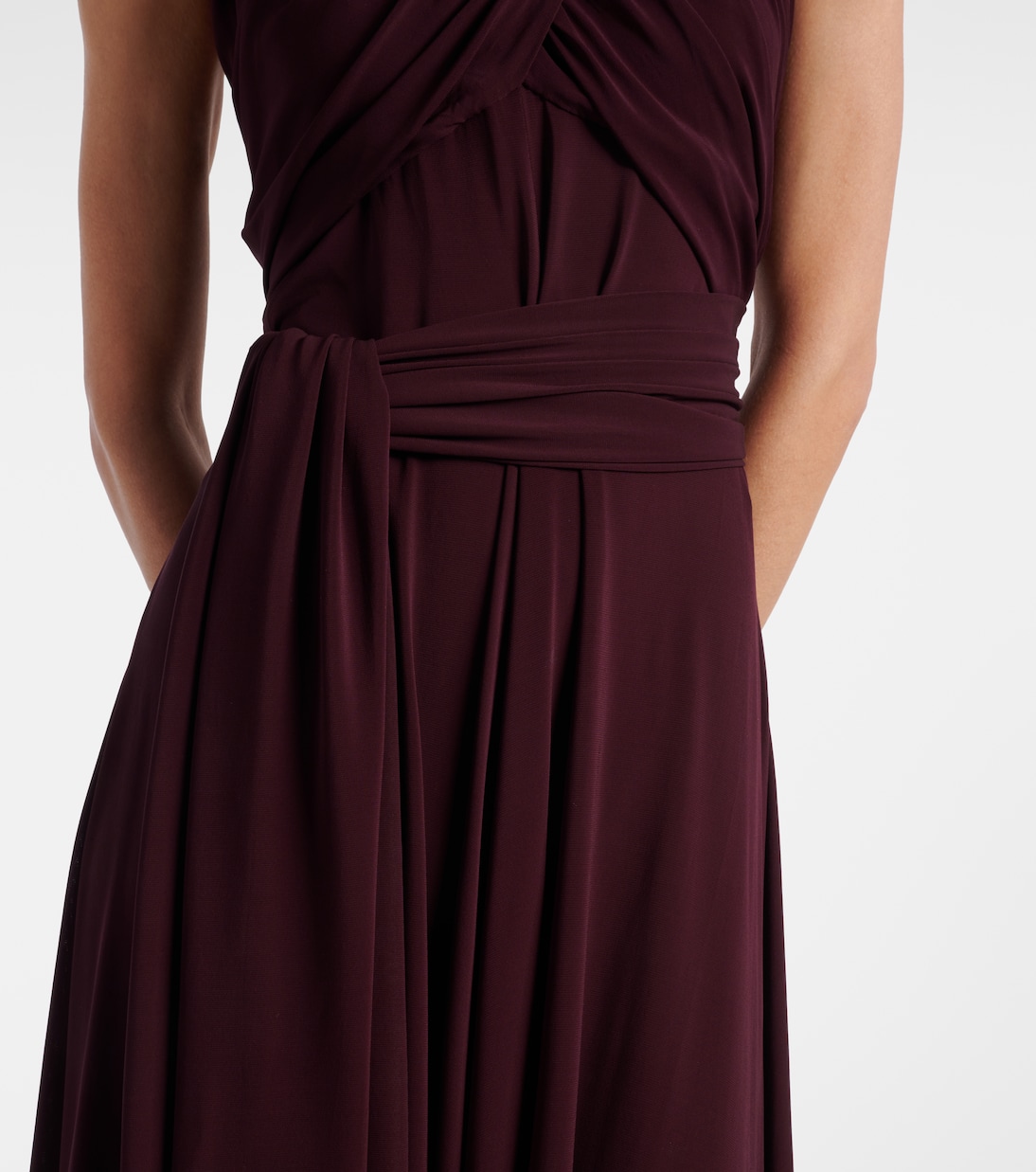 Draped halterneck maxi dress | Alaïa