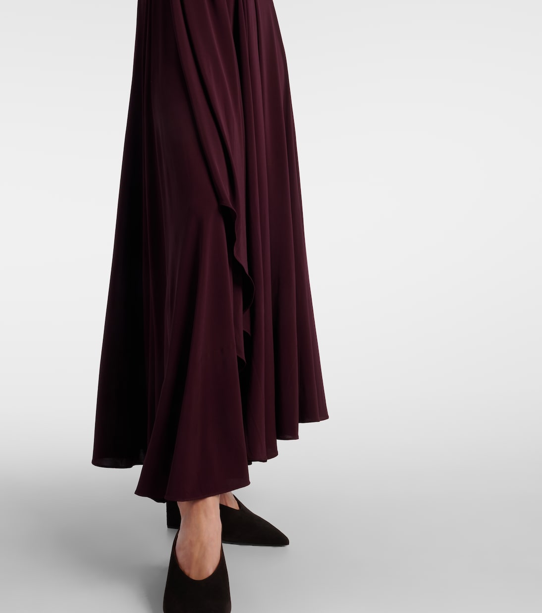 Draped halterneck maxi dress | Alaïa