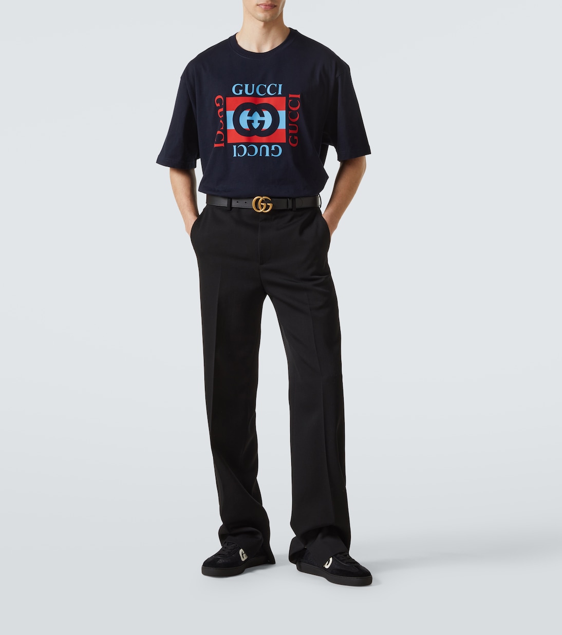 Camiseta en jersey de algodón con logo | Gucci