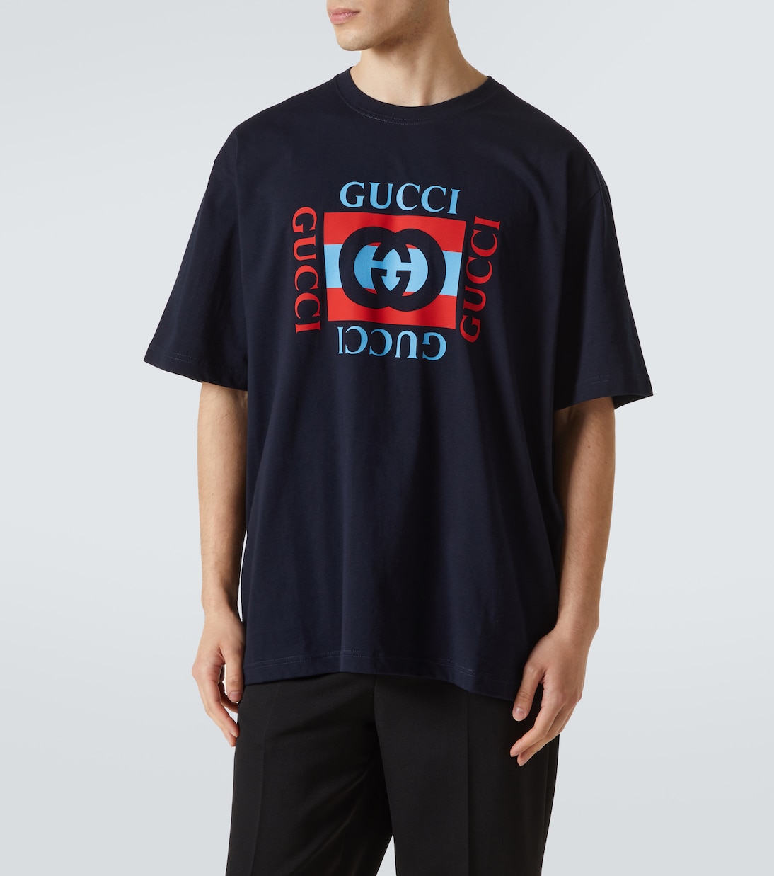 Camiseta en jersey de algodón con logo | Gucci