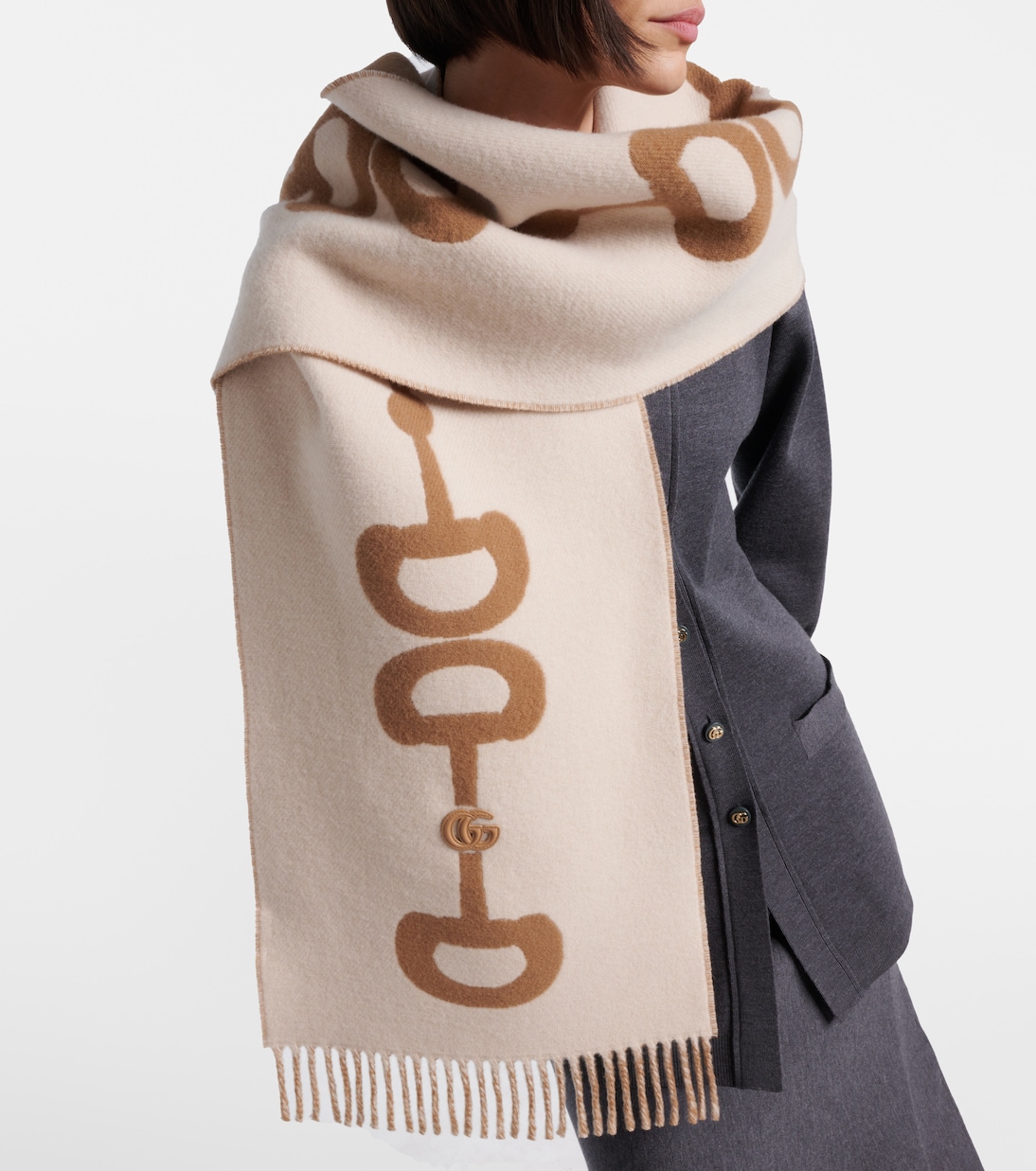 Wool and cashmere scarf | Gucci
