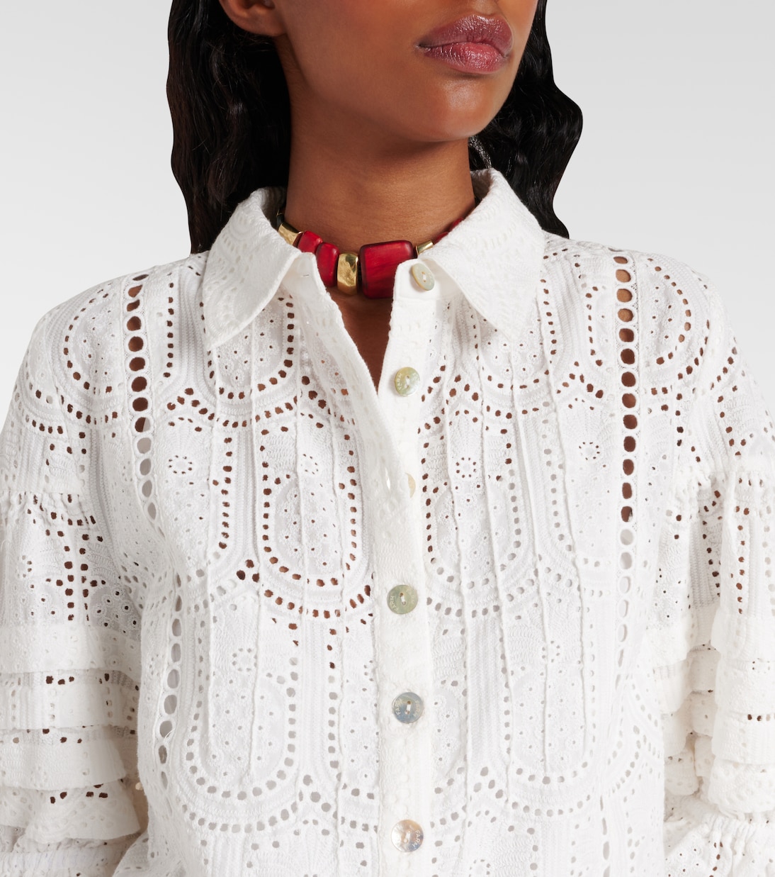 Camicia in cotone con ricamo | Farm Rio