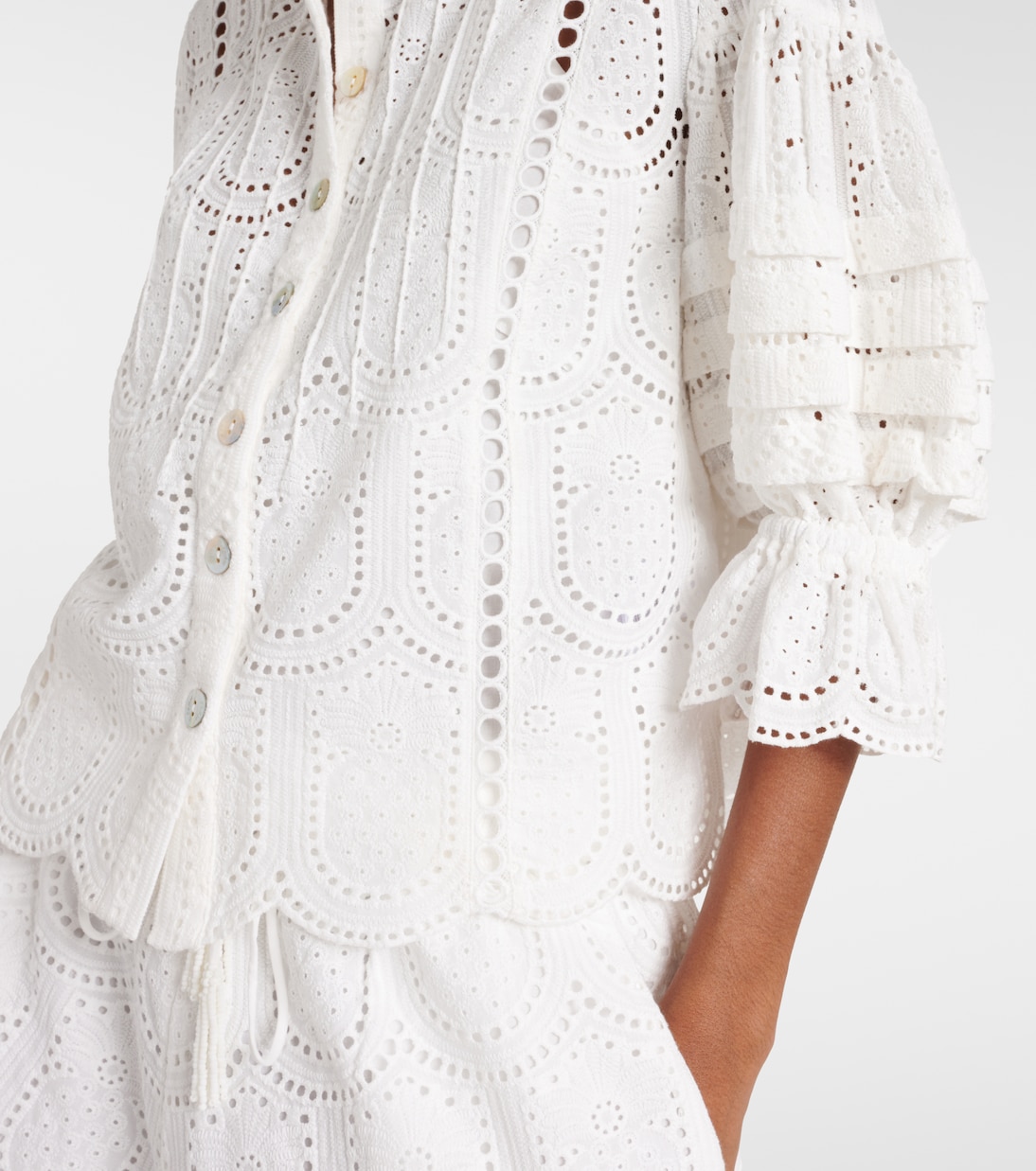 Camicia in cotone con ricamo | Farm Rio