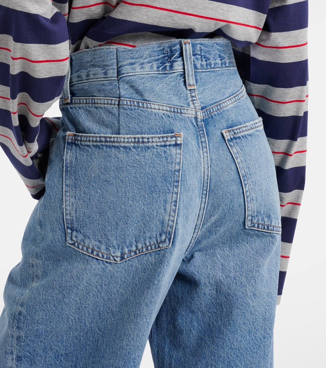 Franka mid-rise wide-leg jeans | Agolde