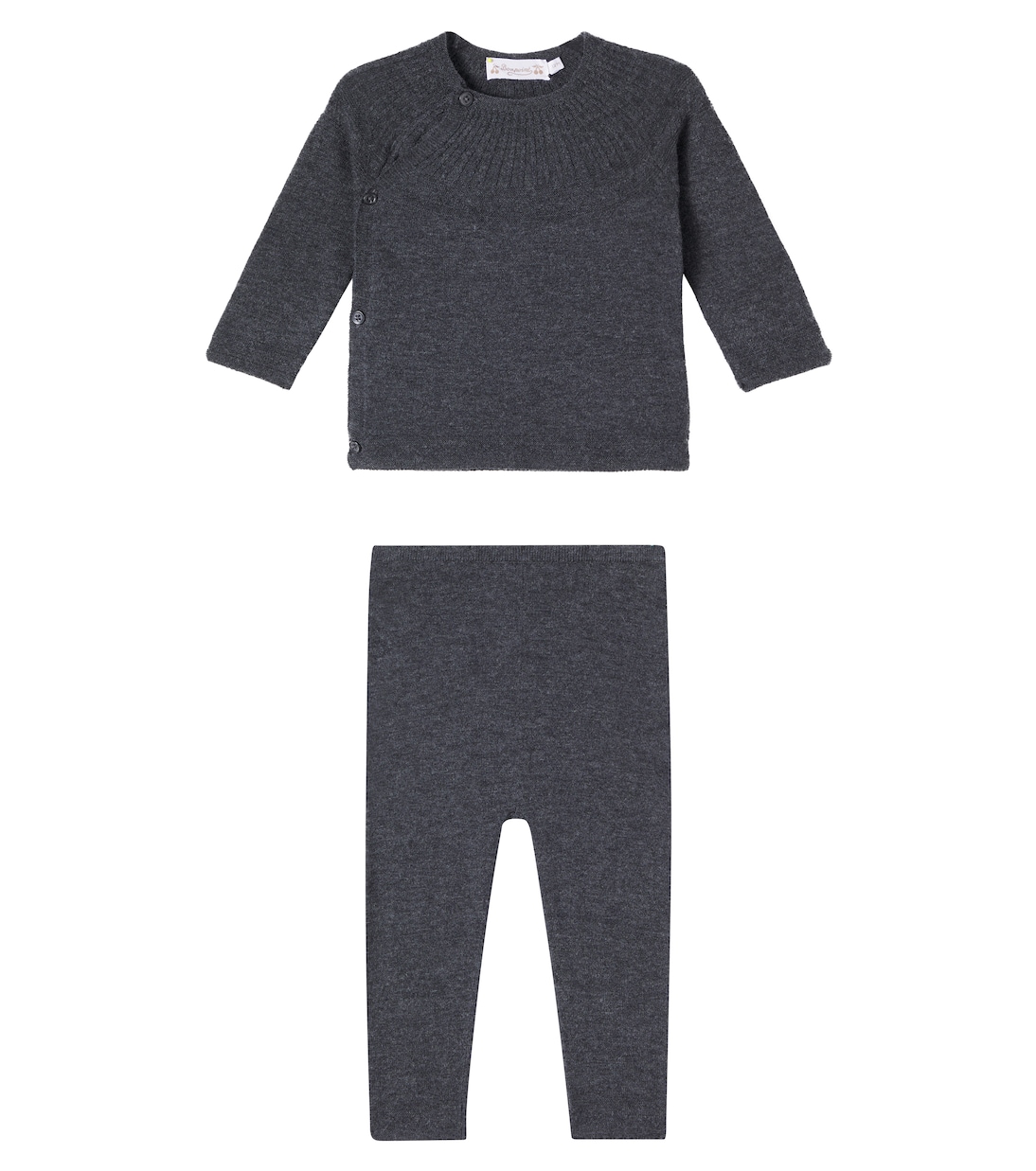 Baby Jina wool and cotton sweater and pants set | Bonpoint