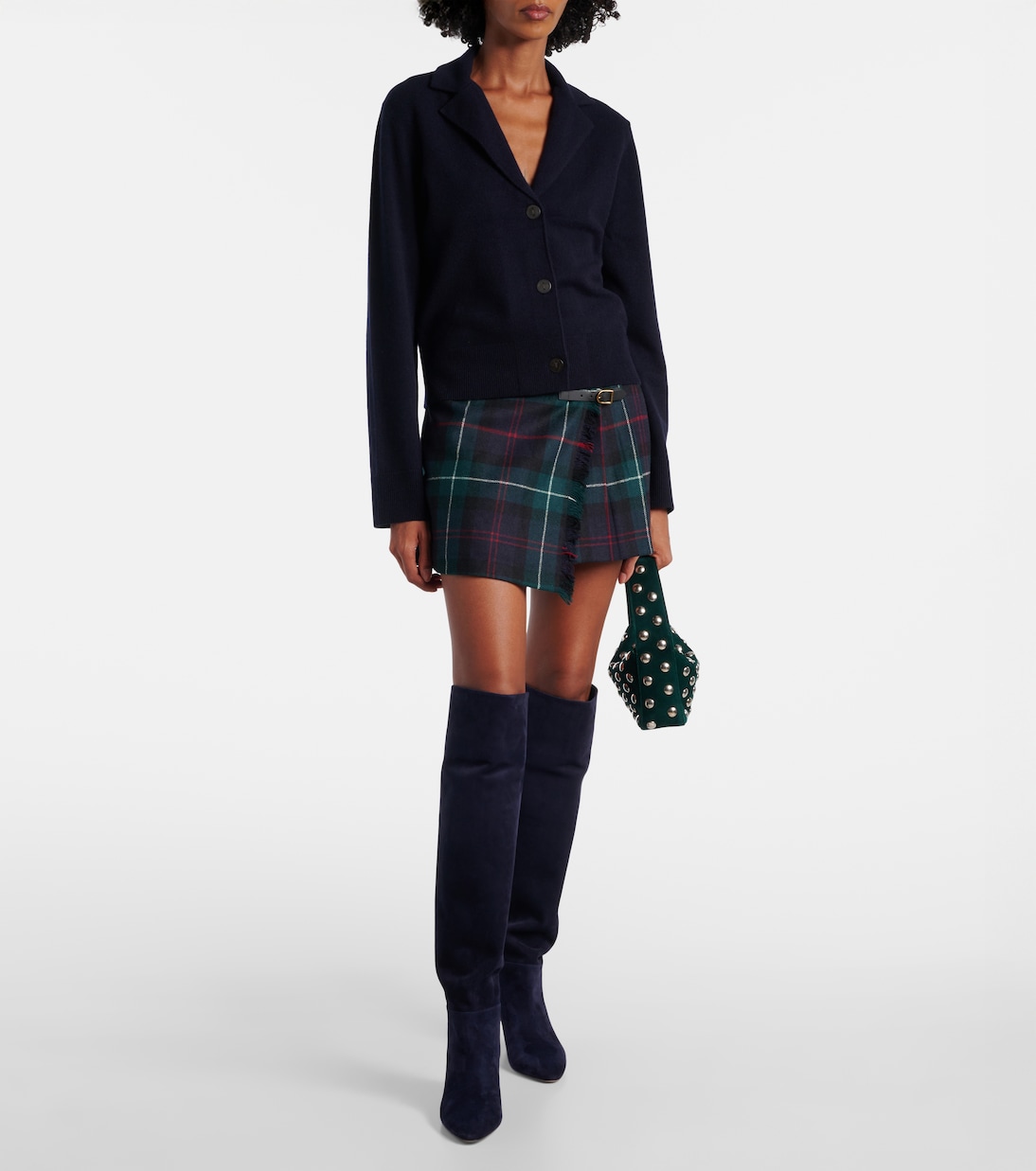 Pointy 55 suede knee-high boots | Gianvito Rossi