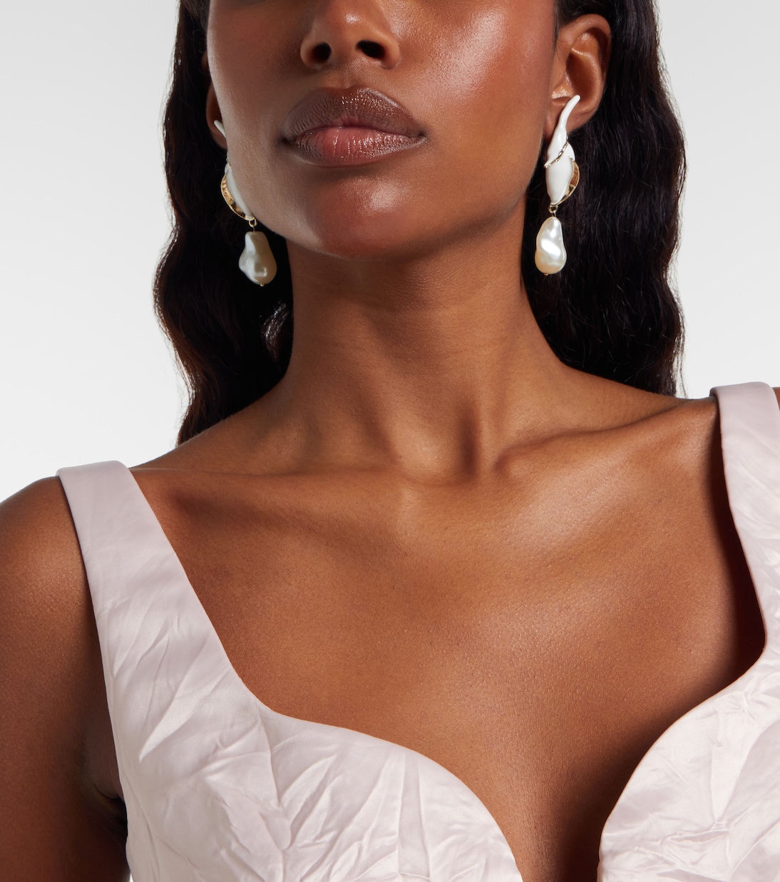 Pearl drop earrings | Erdem