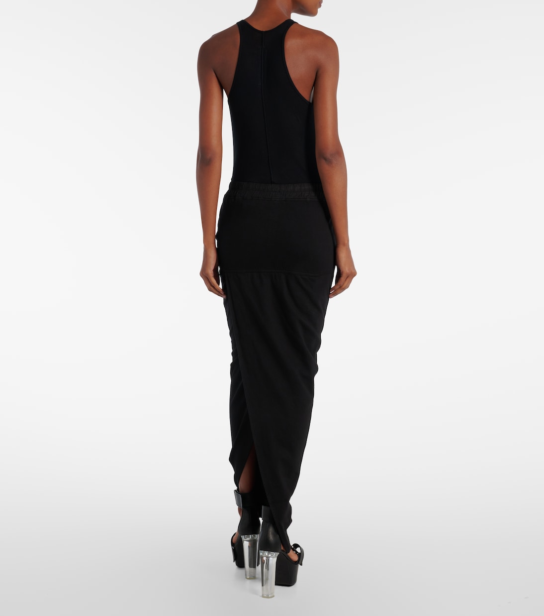 Pillar cotton jersey maxi skirt | Rick Owens