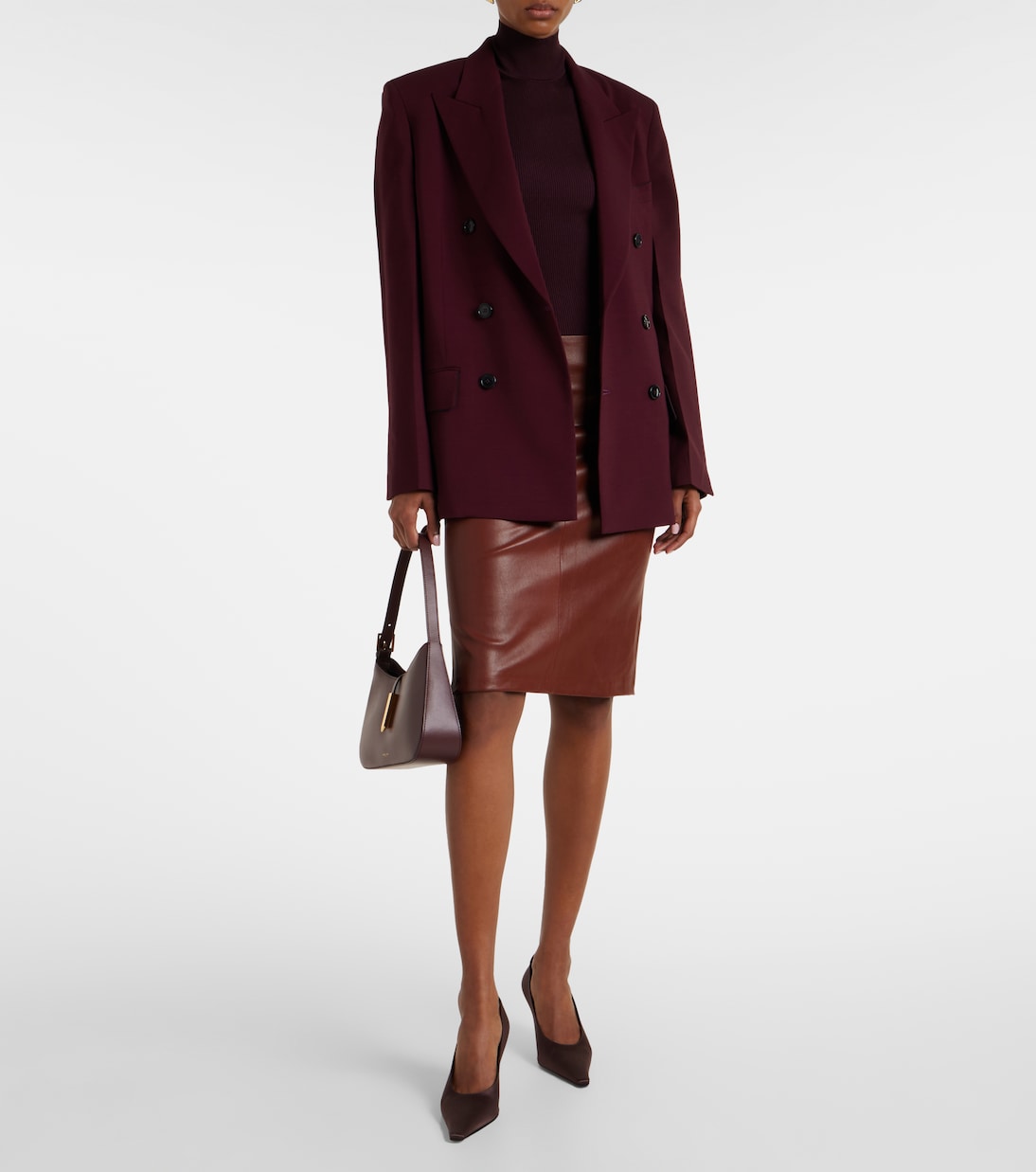 Gin leather pencil skirt | Stouls