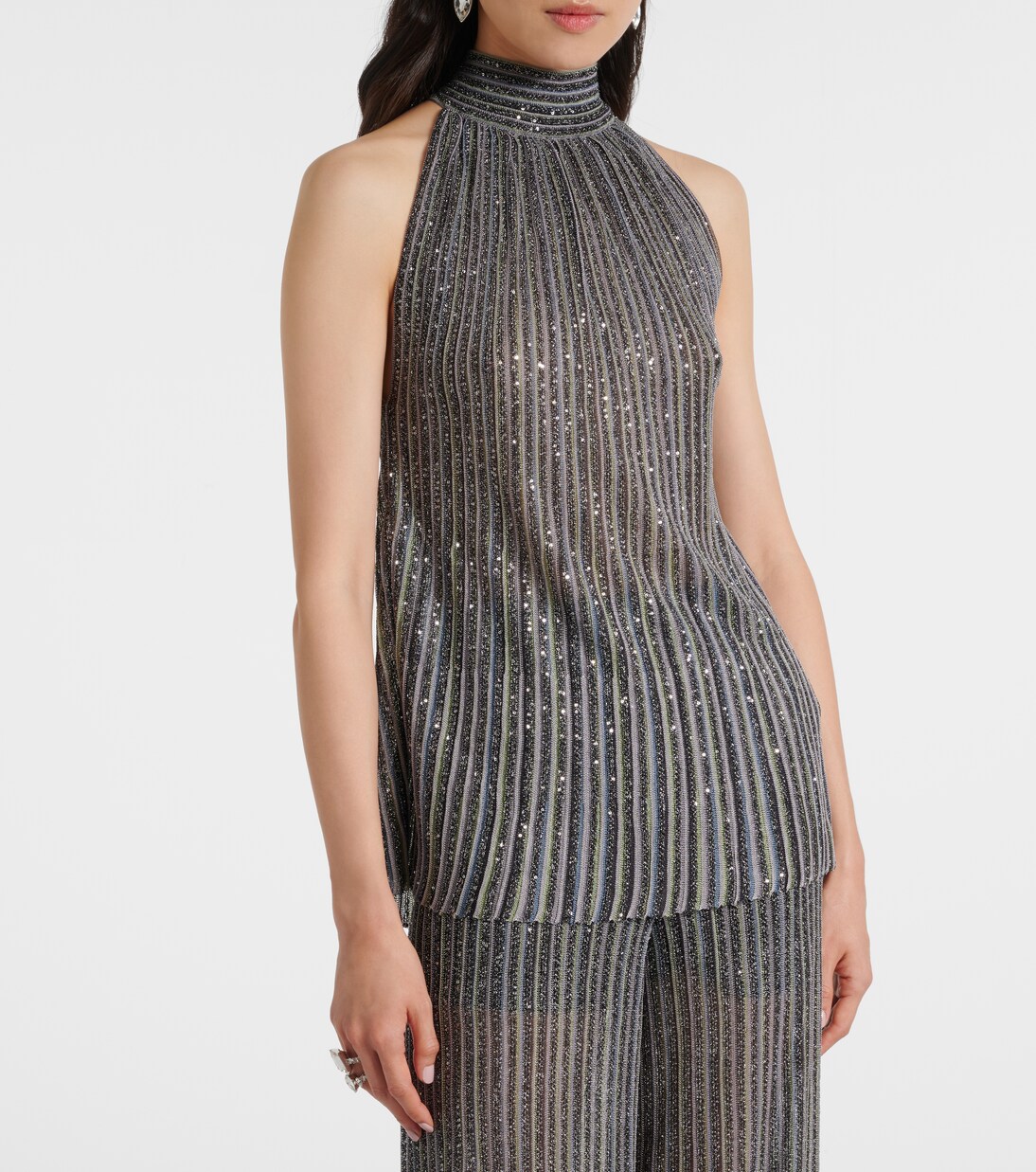 Top aus Lurex mit Pailletten | Missoni