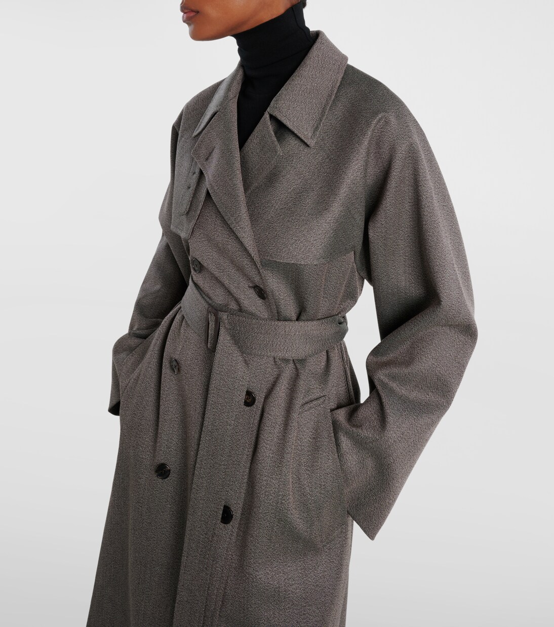Rhydian virgin wool gabardine trench coat | The Row