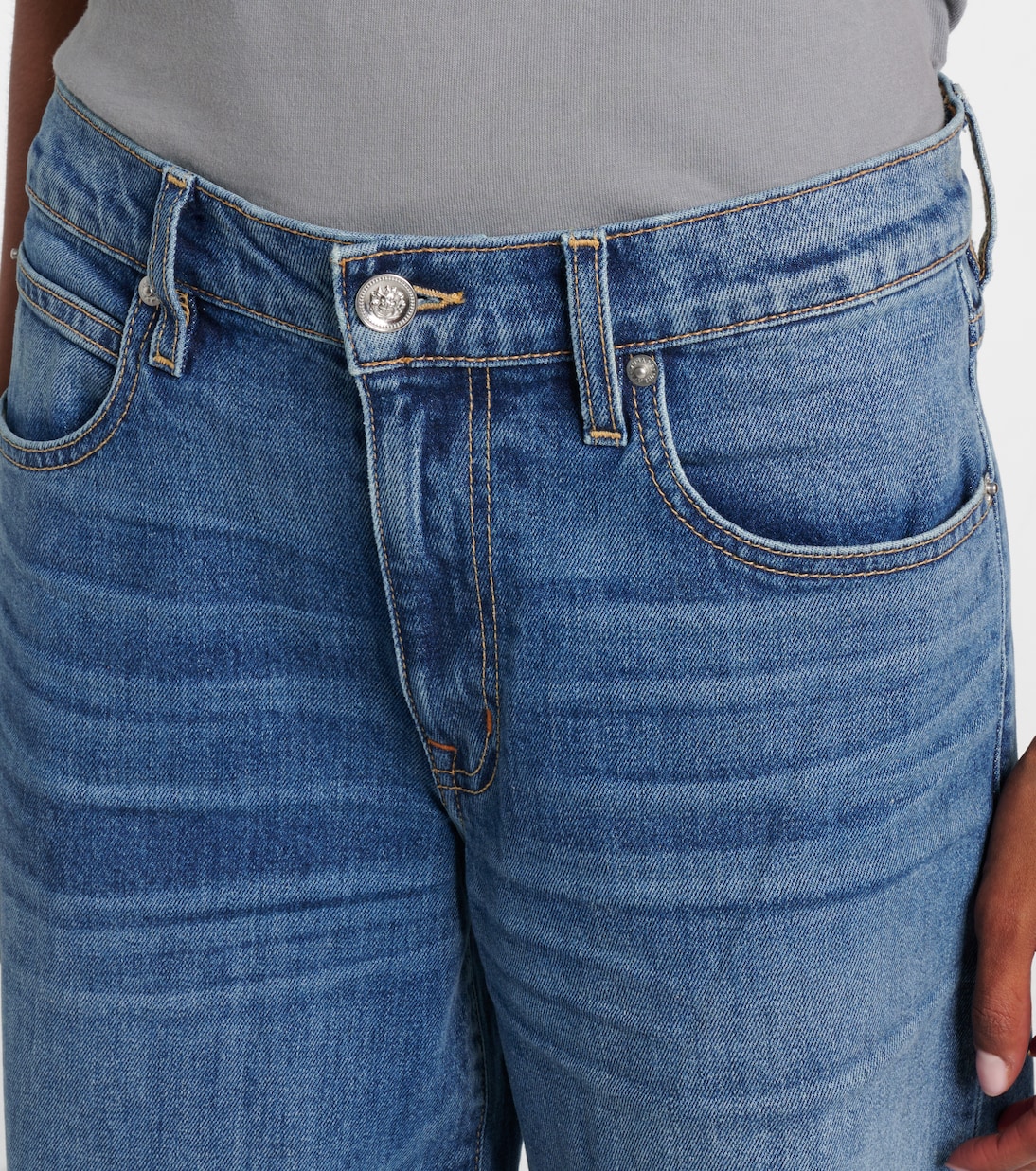 Selena mid-rise wide-leg jeans | Slvrlake