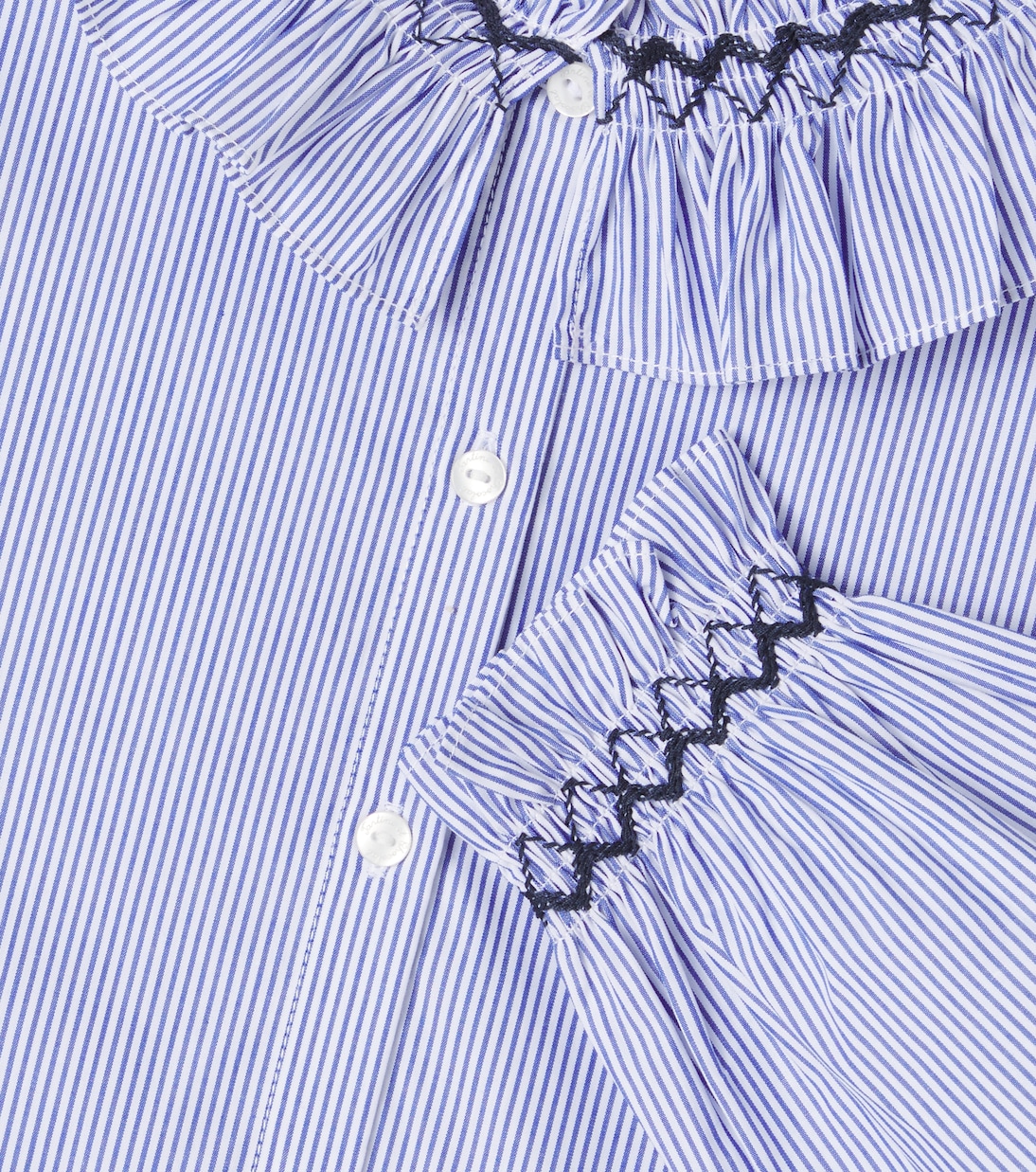 Bengal stripe embroidered cotton shirt | Tartine et Chocolat