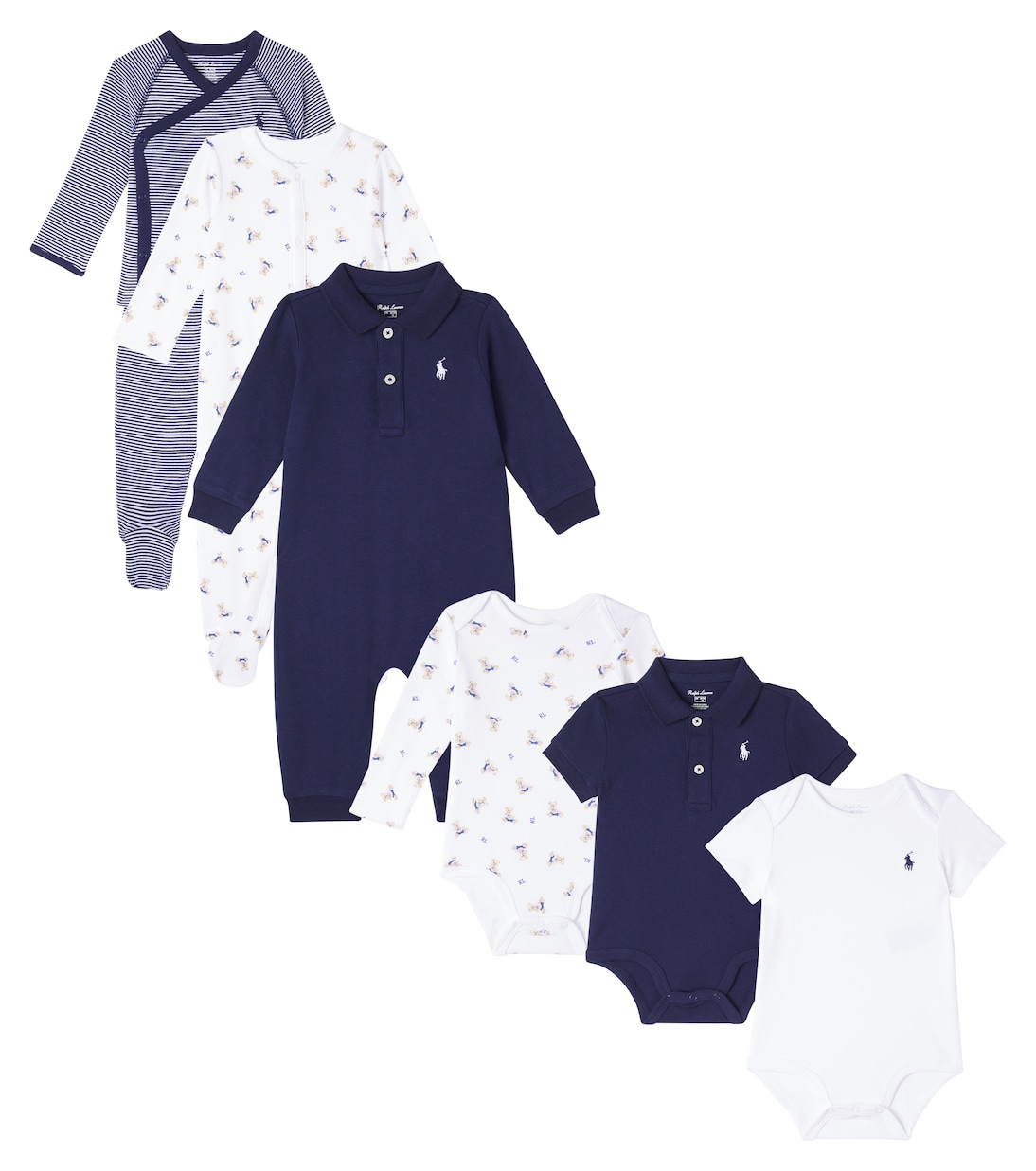 Baby set of seven cotton onesies, bodysuits, T-shirt and pants | Polo Ralph Lauren Kids