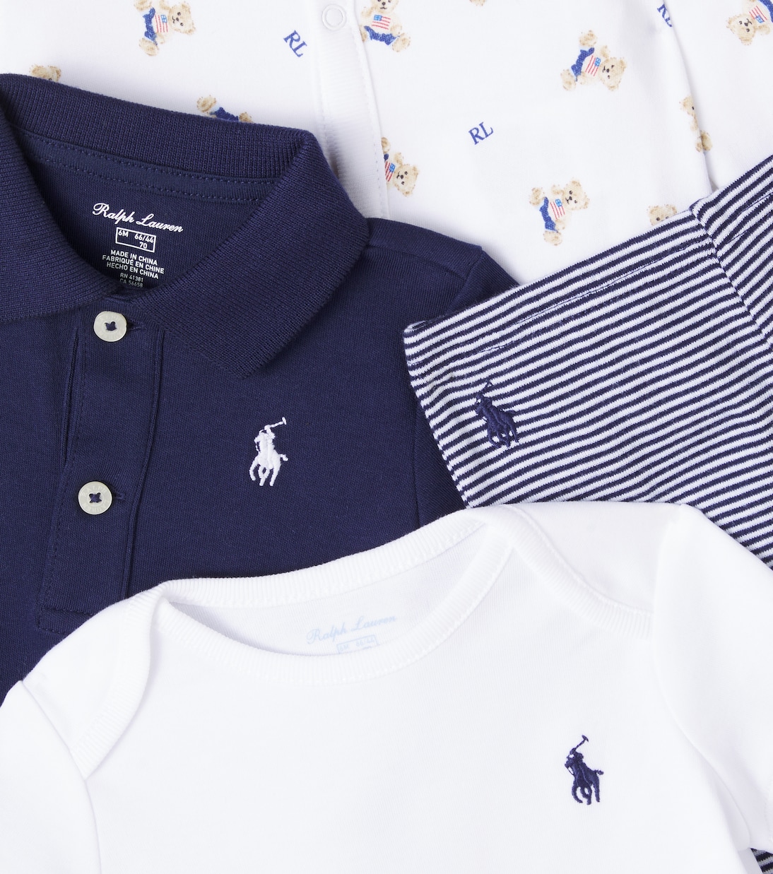 Baby set of seven cotton onesies, bodysuits, T-shirt and pants | Polo Ralph Lauren Kids