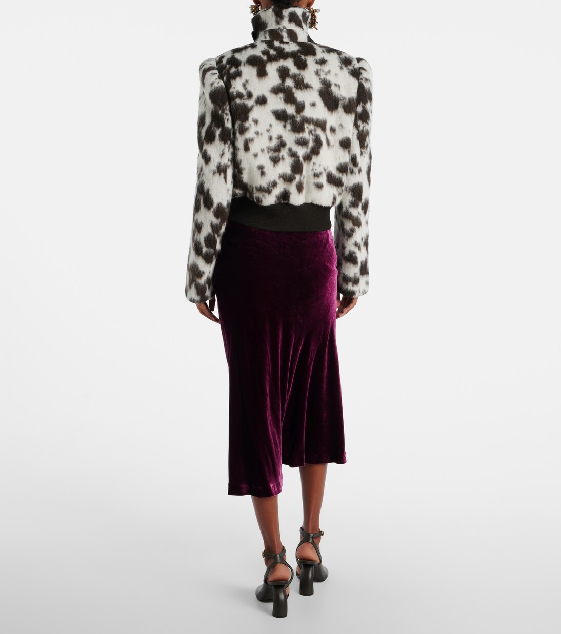 애니멀 프린트 울 블렌드 재킷 | Dries Van Noten