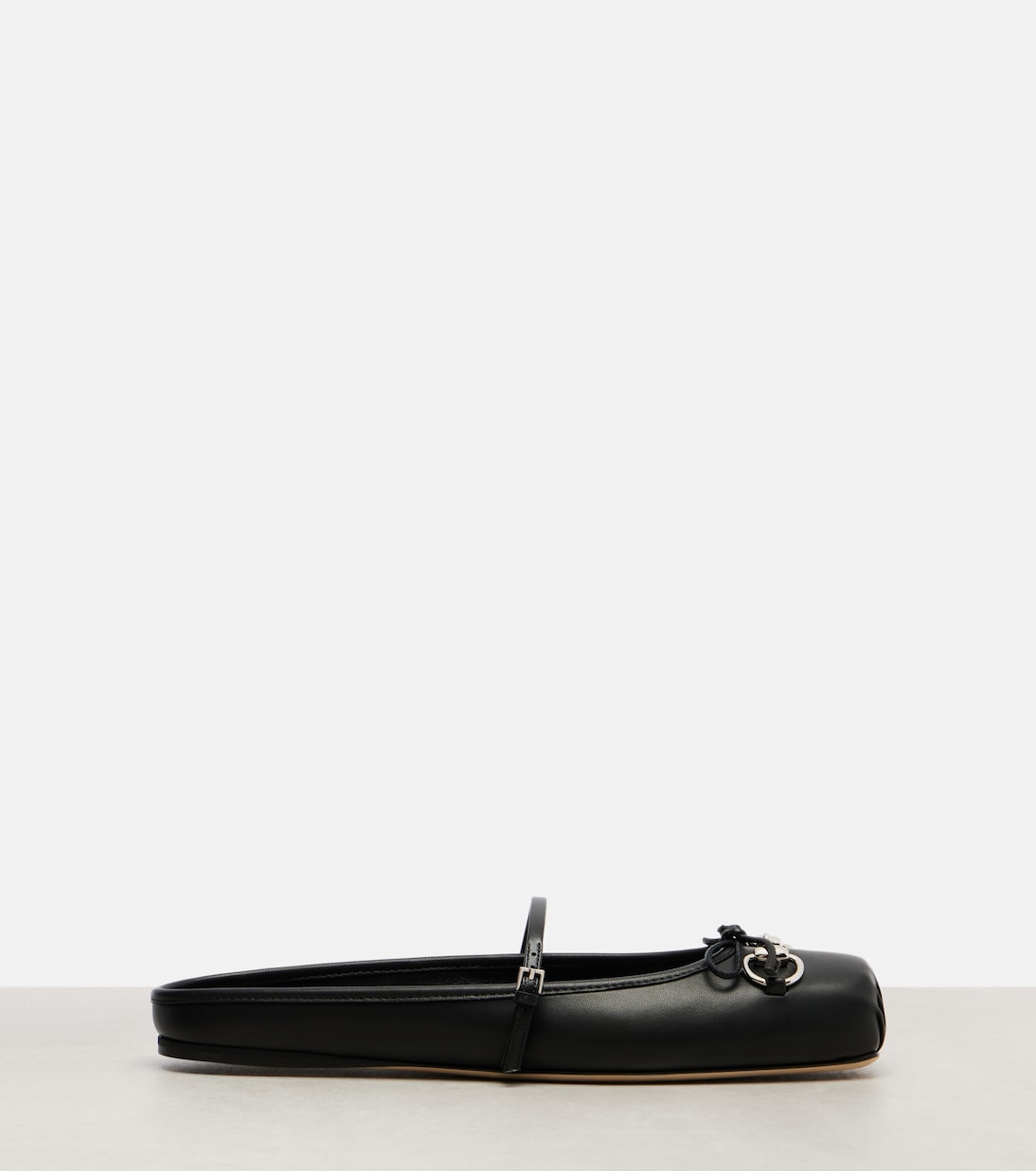 Horsebit leather ballet flats | Gucci