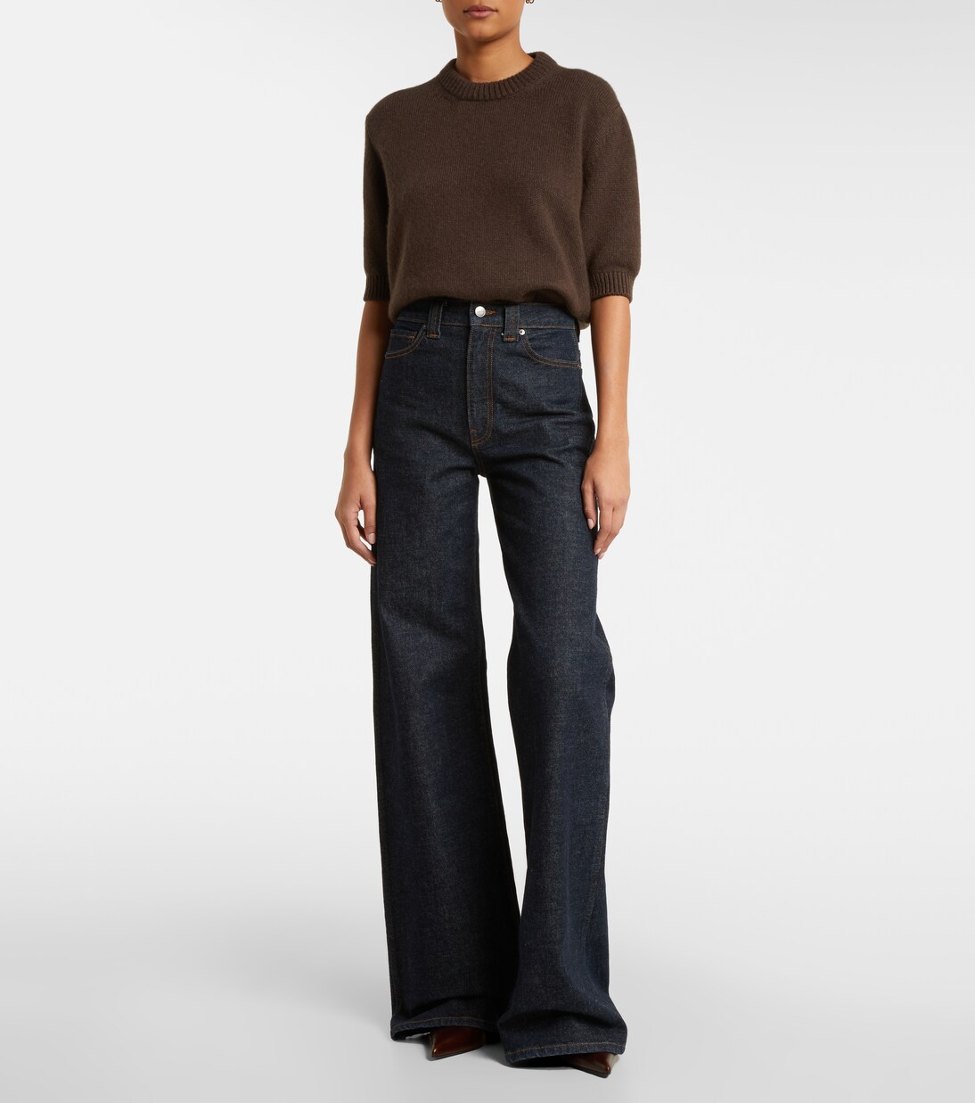 Dane high-rise wide-leg jeans | Khaite