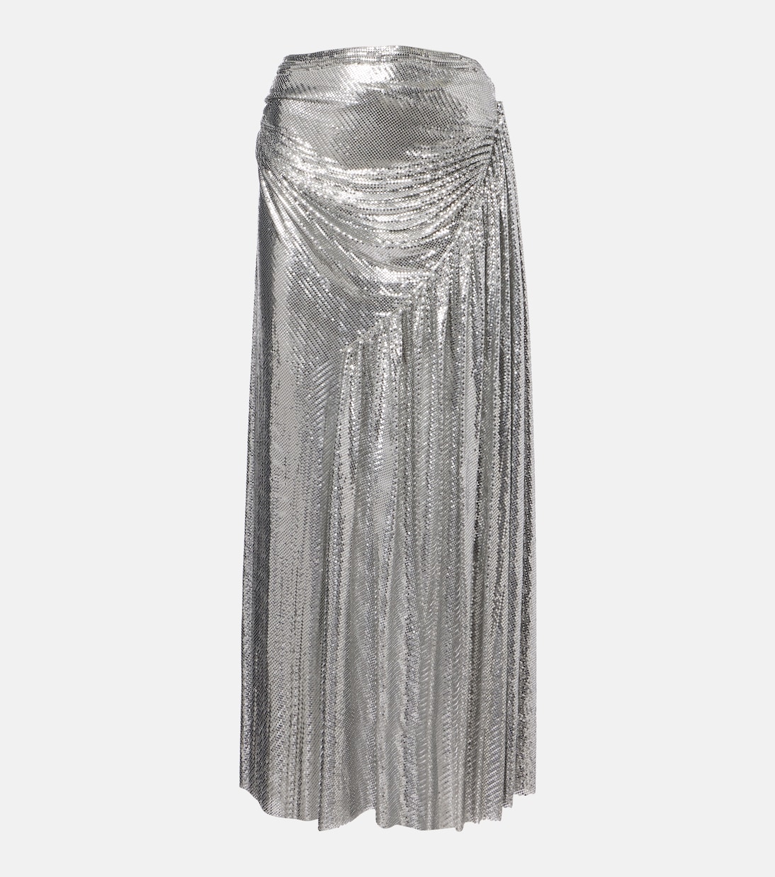 Chainmail draped maxi skirt | Rabanne