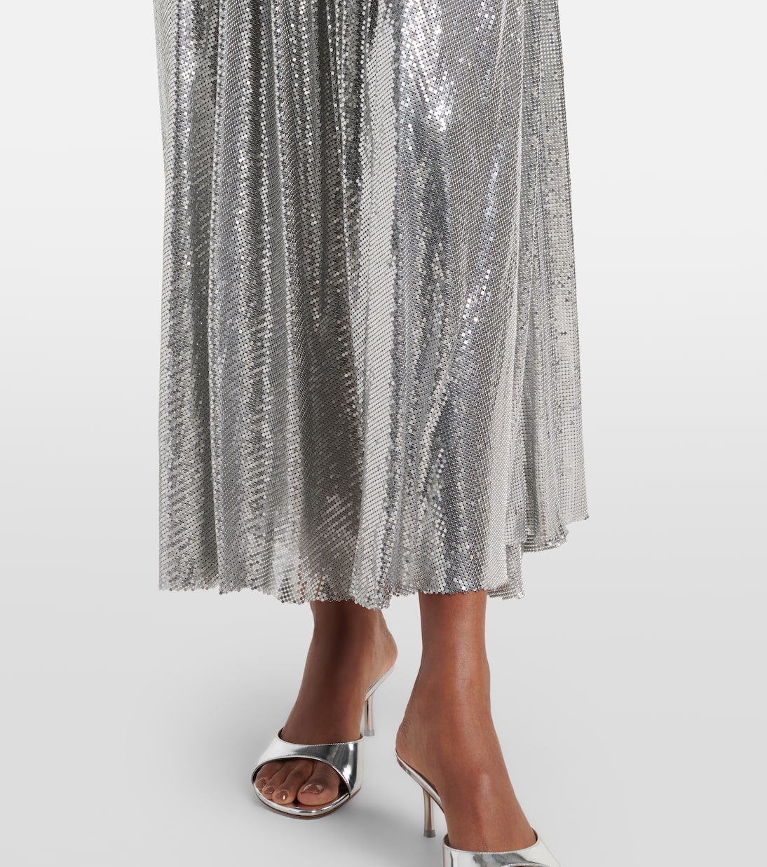 Chainmail draped maxi skirt | Rabanne