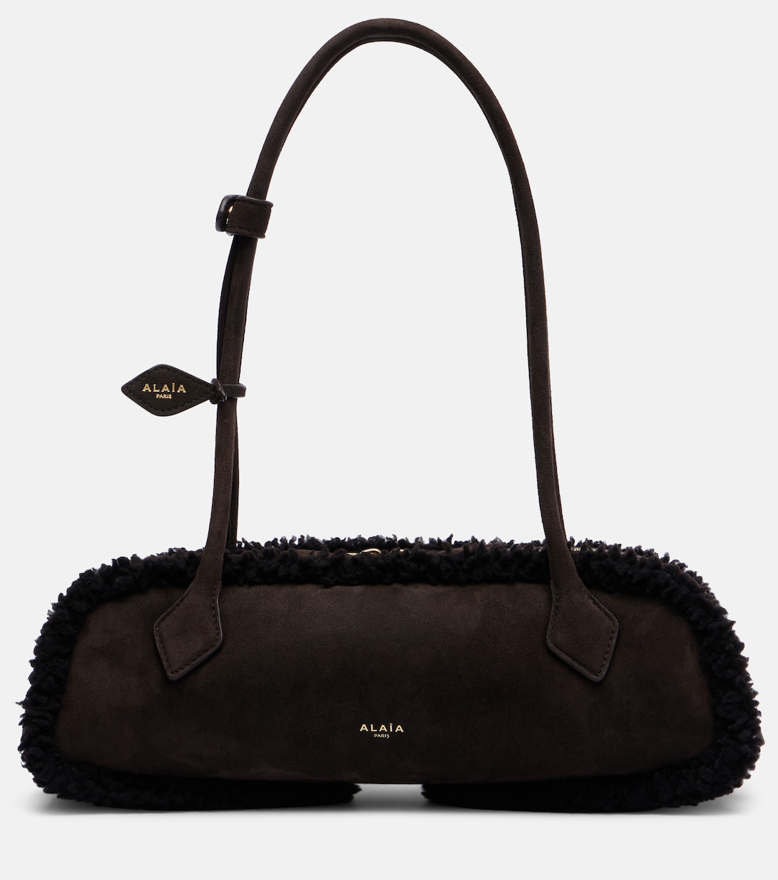 Le Teckel Medium suede shoulder bag | Alaïa
