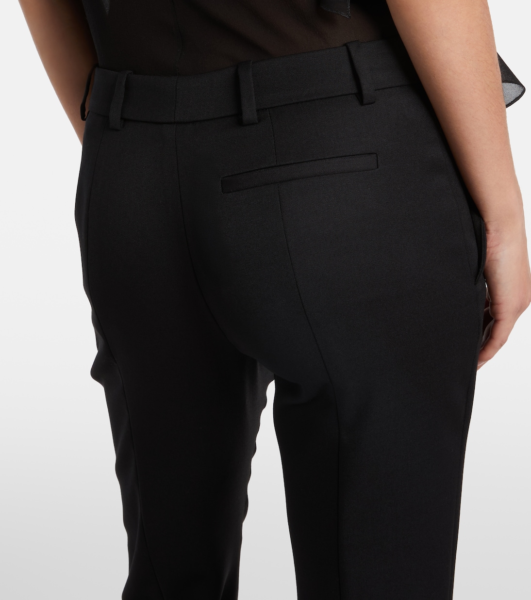 Low-rise wool flared pants | McQueen