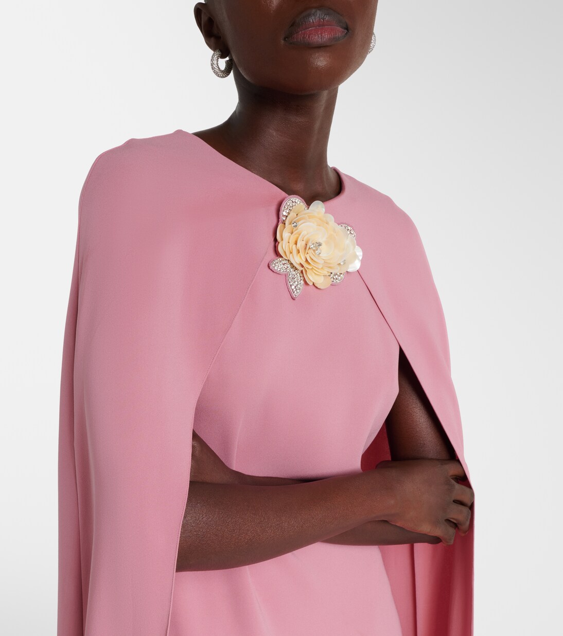 Robe longue en soie mélangée | Oscar de la Renta