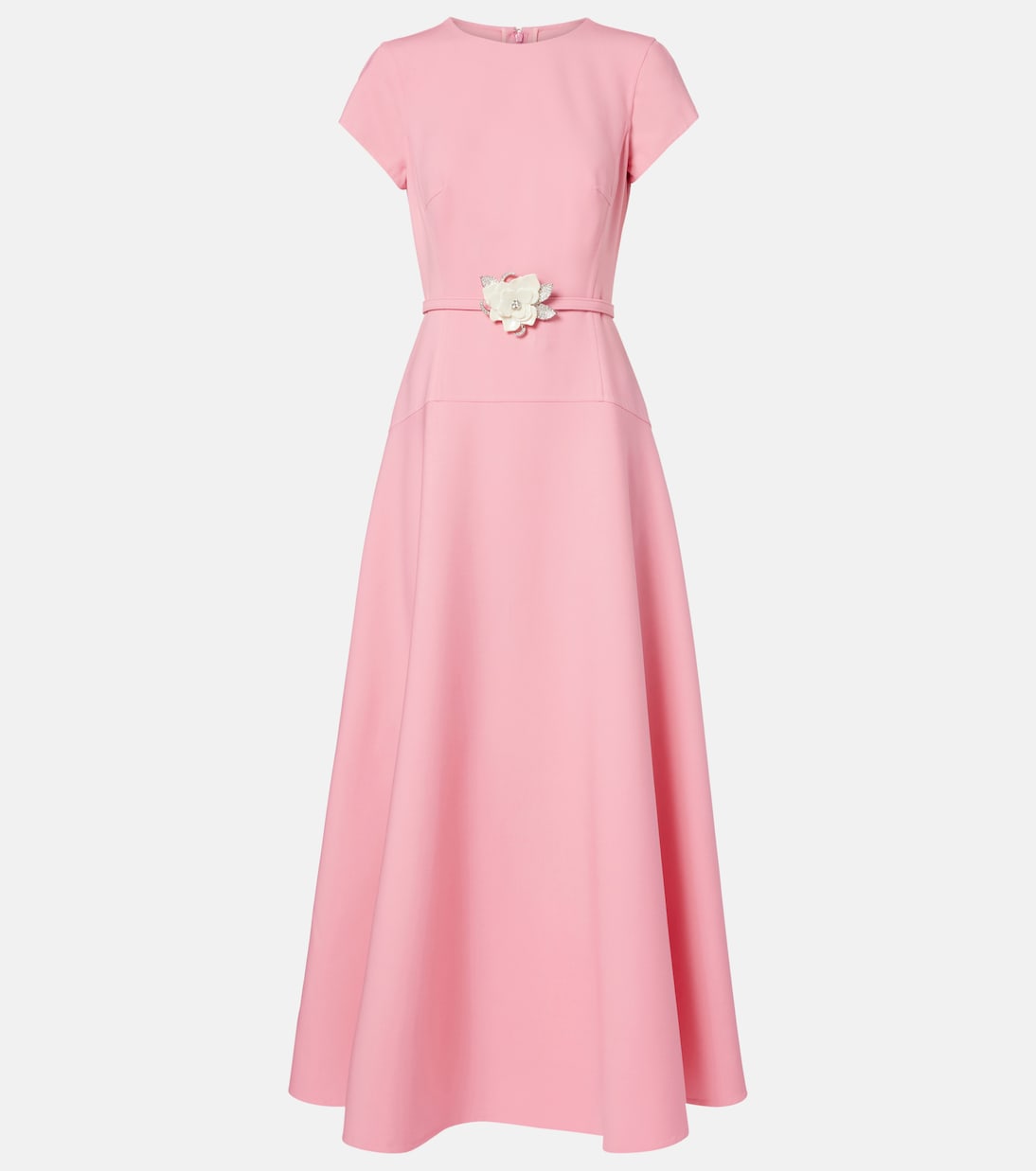 Vestido largo en mezcla de lana | Oscar de la Renta