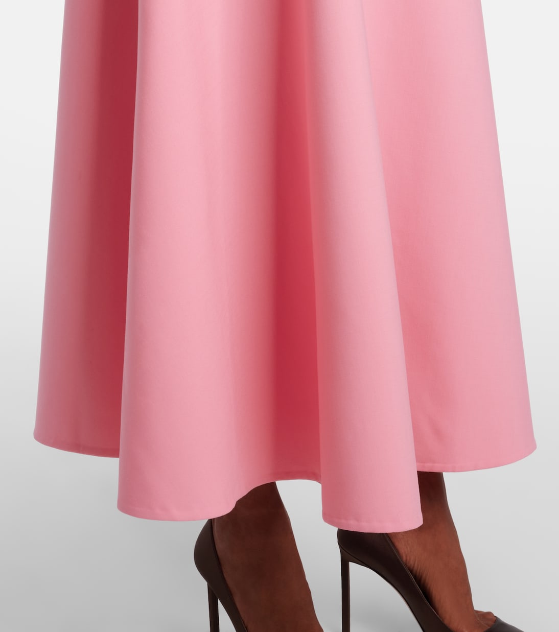 Vestido largo en mezcla de lana | Oscar de la Renta