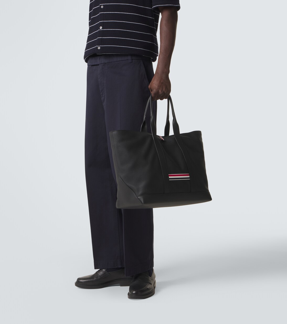 Tote Bag Medium aus Leder | Thom Browne