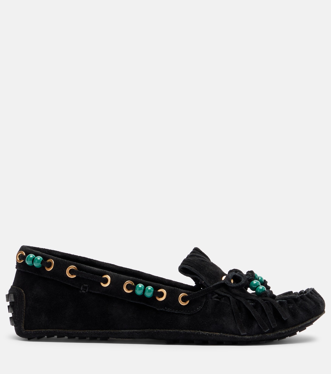 Beaded suede boat shoes | Farm Rio