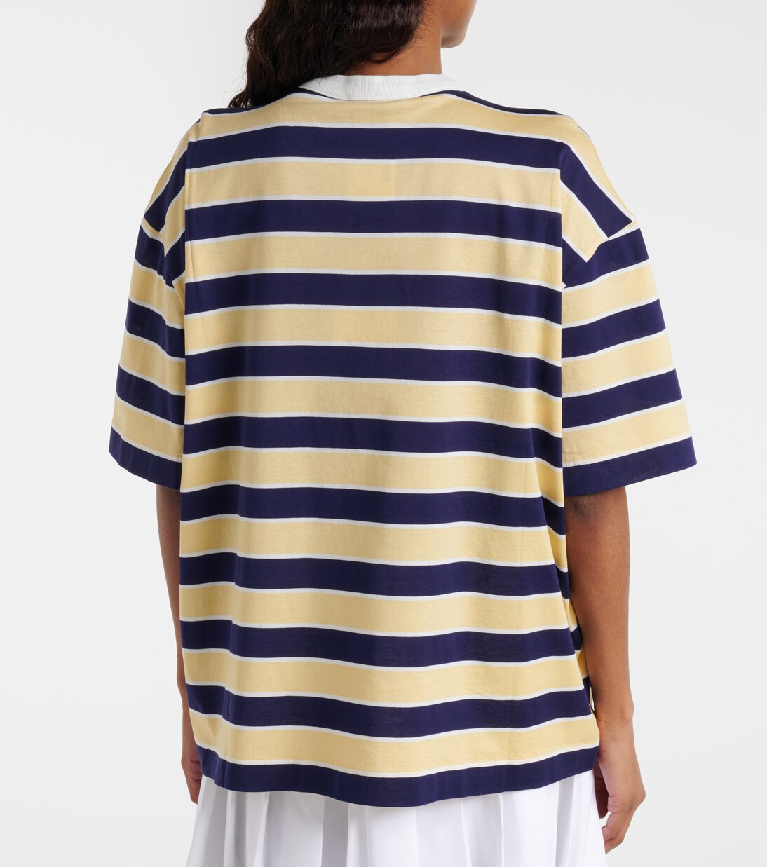 Striped cotton jersey T-shirt | Prada