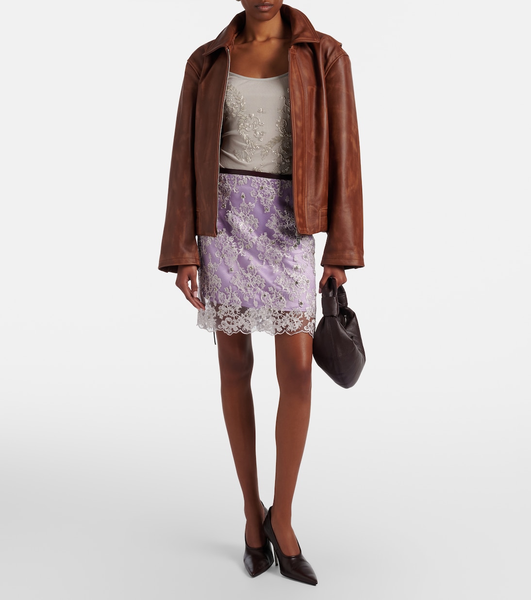 Beaded bodysuit | Jacques Wei