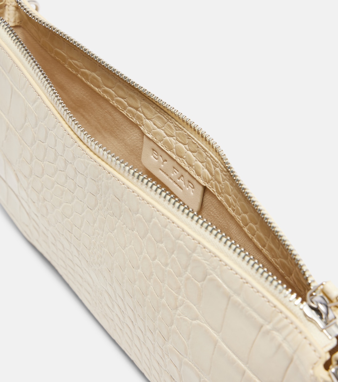 Rachel croc-effect leather shoulder bag | By Far