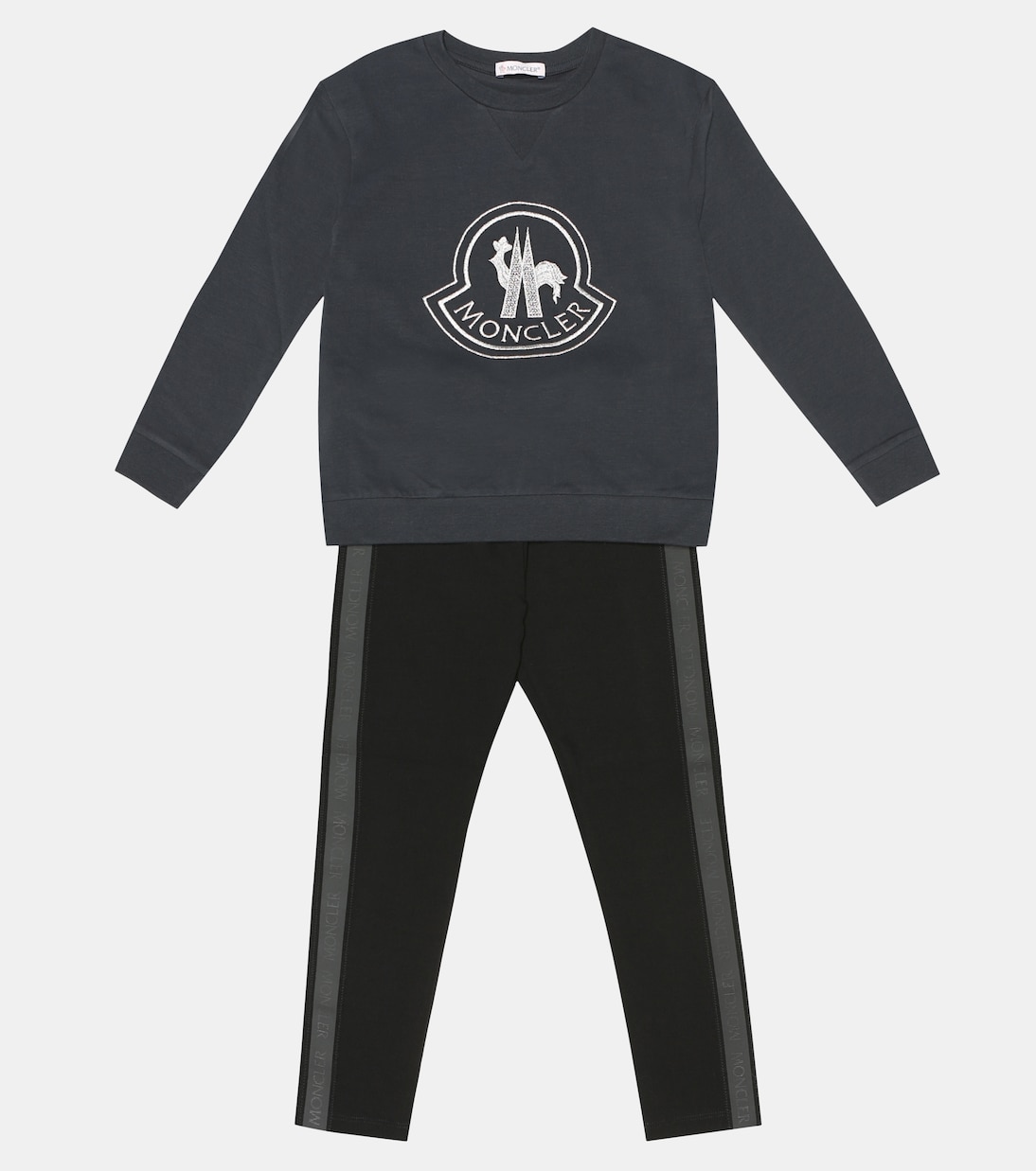 로고 테이프 저지 트레이닝 팬츠 | Moncler Enfant