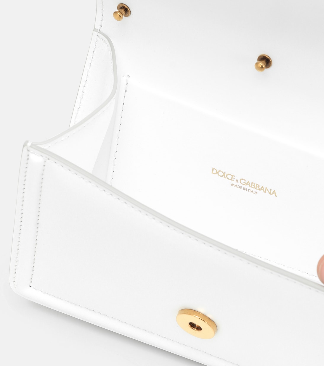 Sac à bandoulière Devotion Small en cuir | Dolce&Gabbana