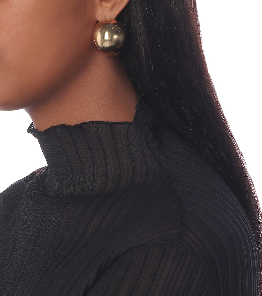 Brass earrings | Jil Sander