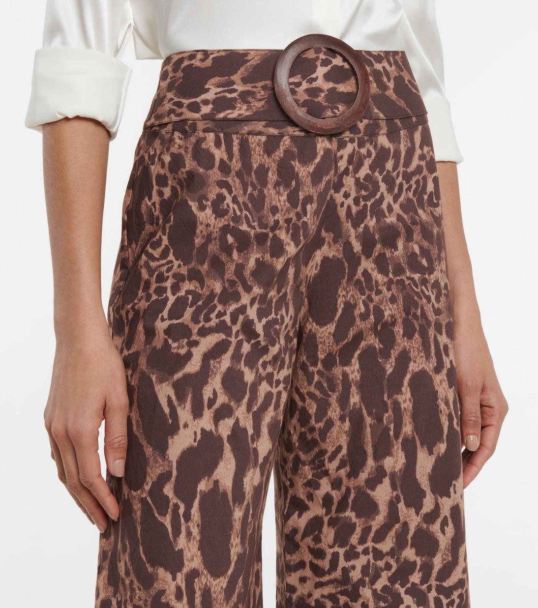 Pantalon évasé Claudia en coton | Alexandra Miro