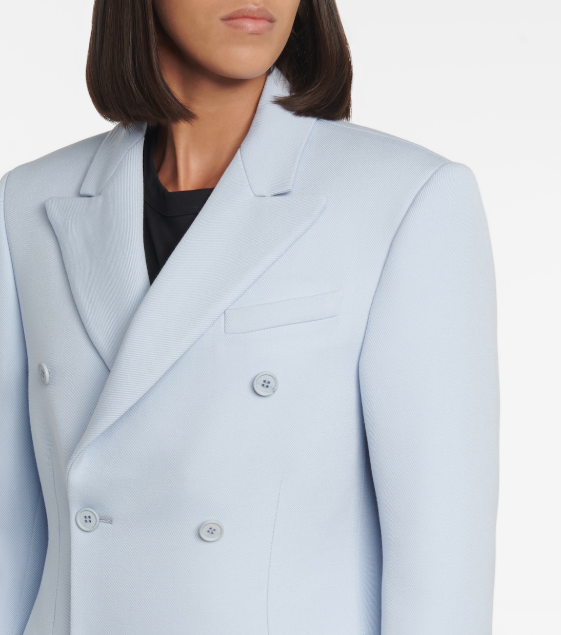 Abrigo de lana doble botonadura | Wardrobe.NYC