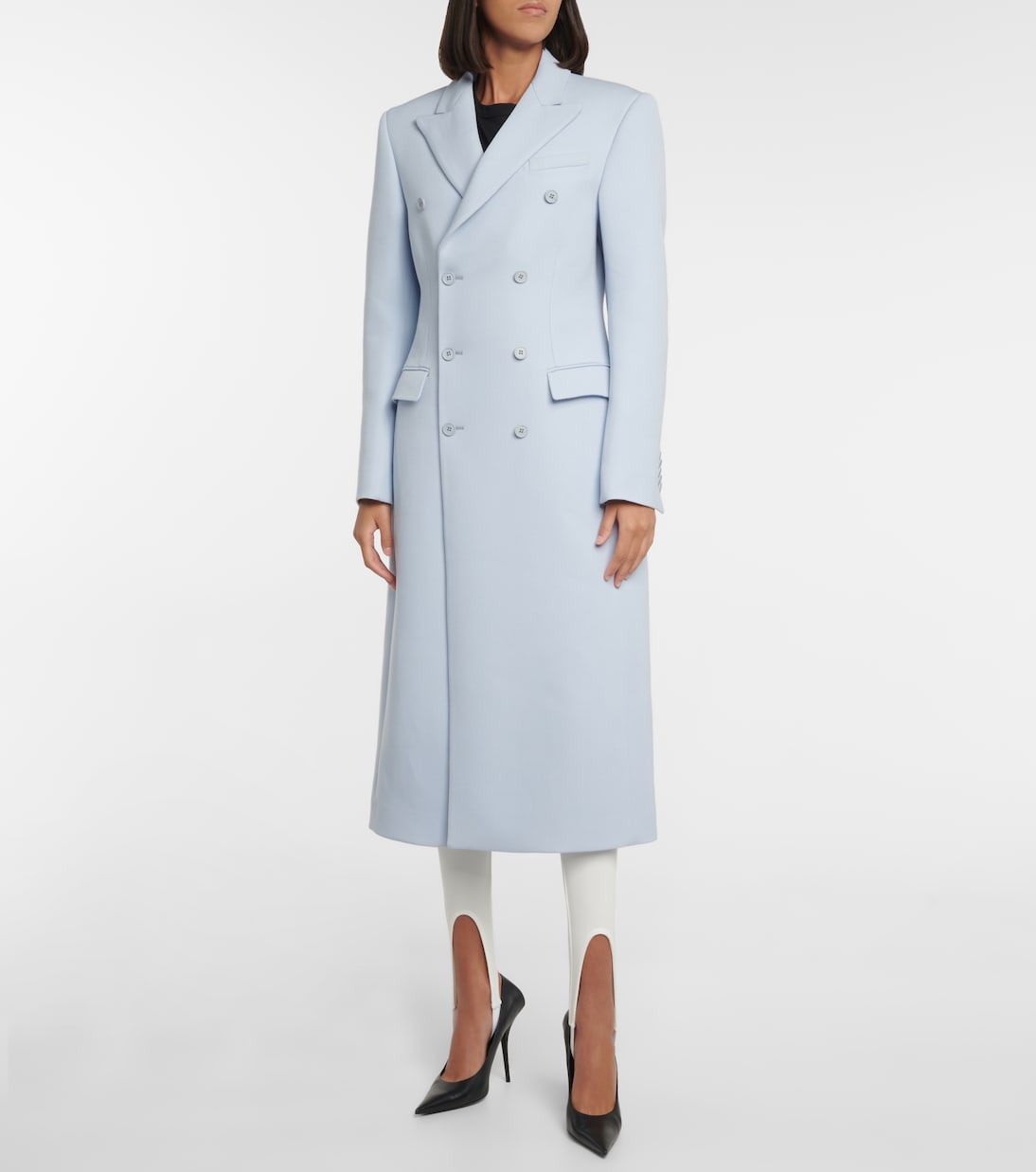 Abrigo de lana doble botonadura | Wardrobe.NYC