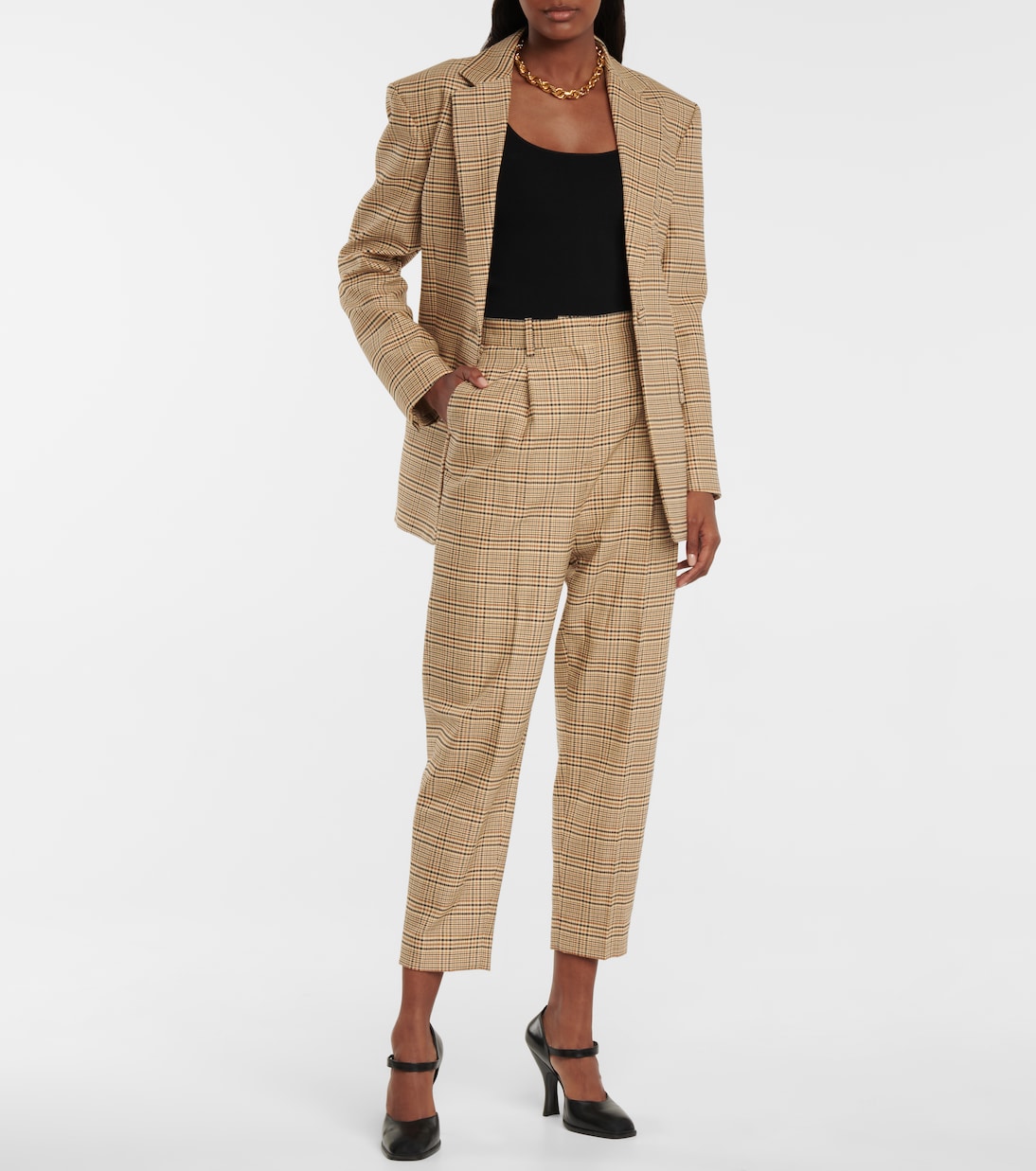 MacGuffin checked wool and cotton-blend blazer | Altuzarra