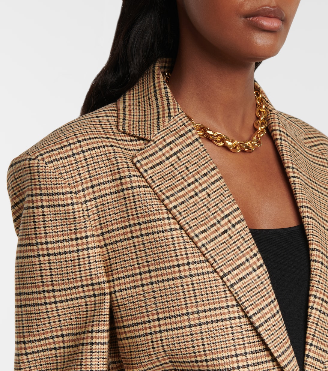MacGuffin checked wool and cotton-blend blazer | Altuzarra