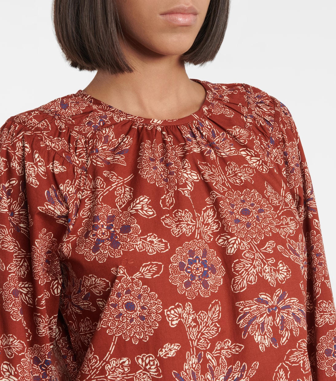 Blusa Kester in cotone con stampa floreale | Veronica Beard