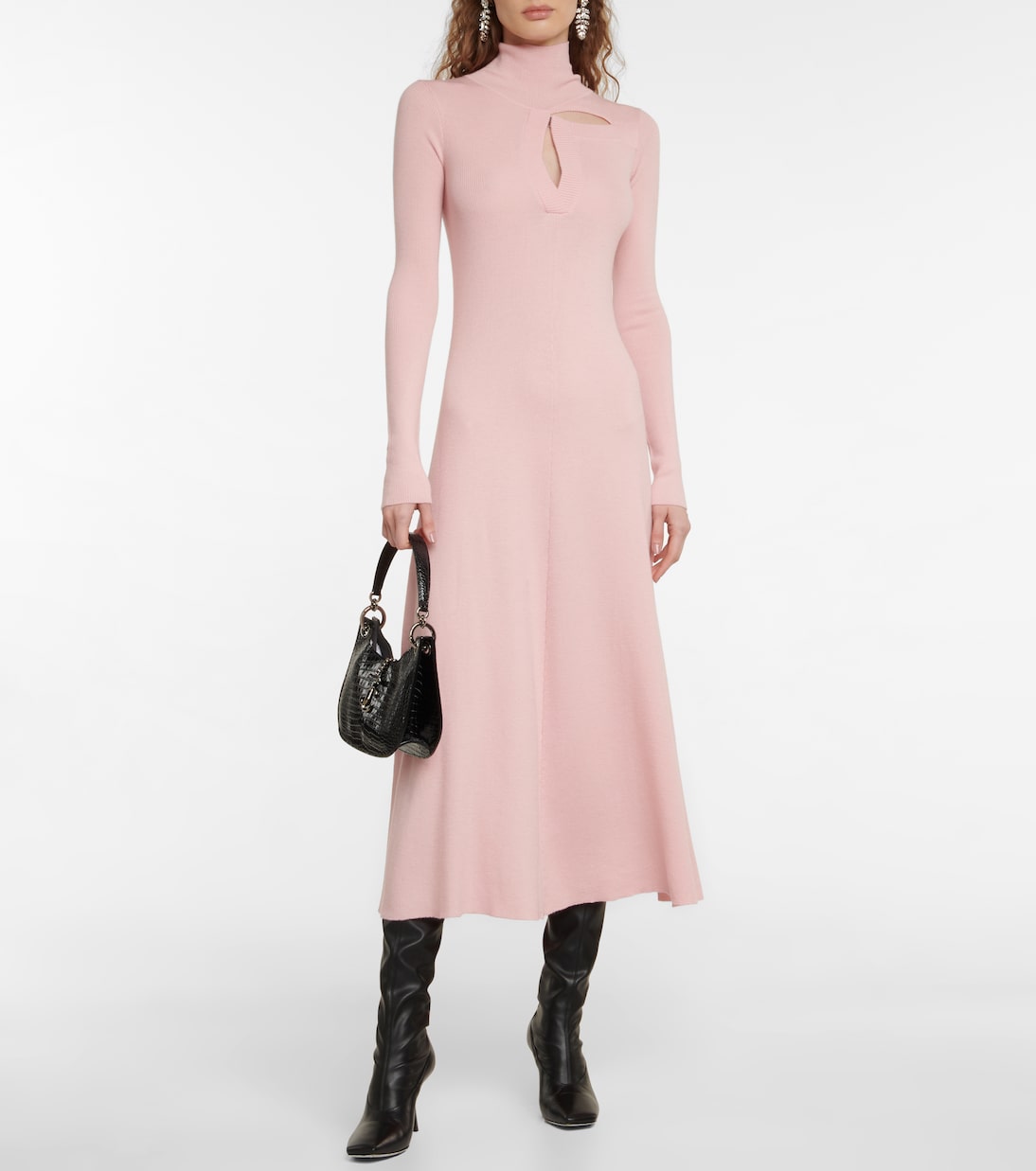 Robe longue en laine et cachemire | Christopher Kane