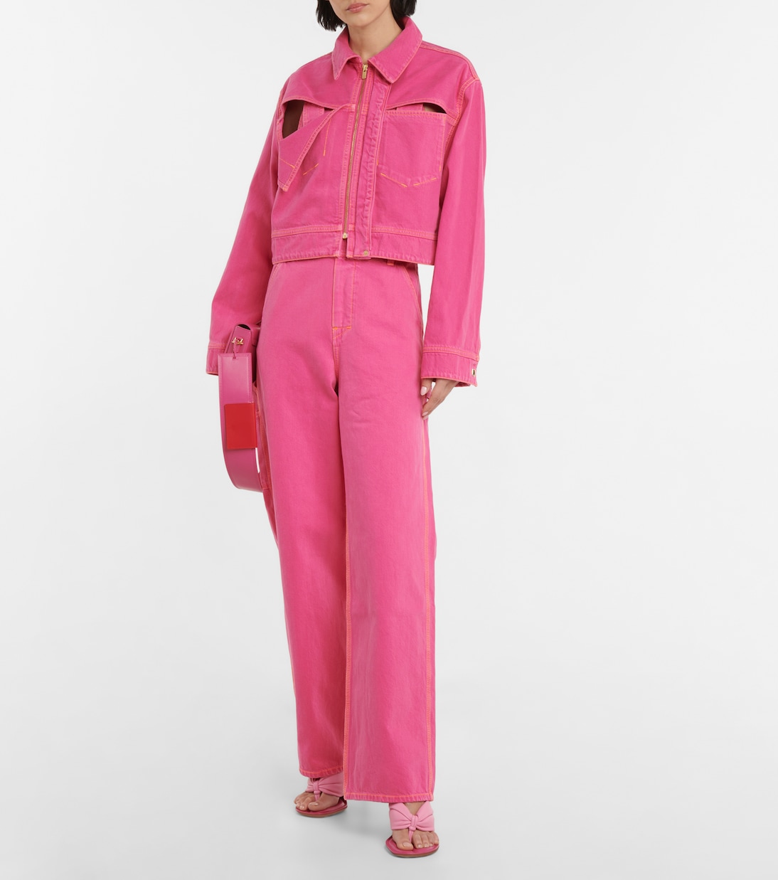 La Veste De Nîmes cutout denim jacket | Jacquemus