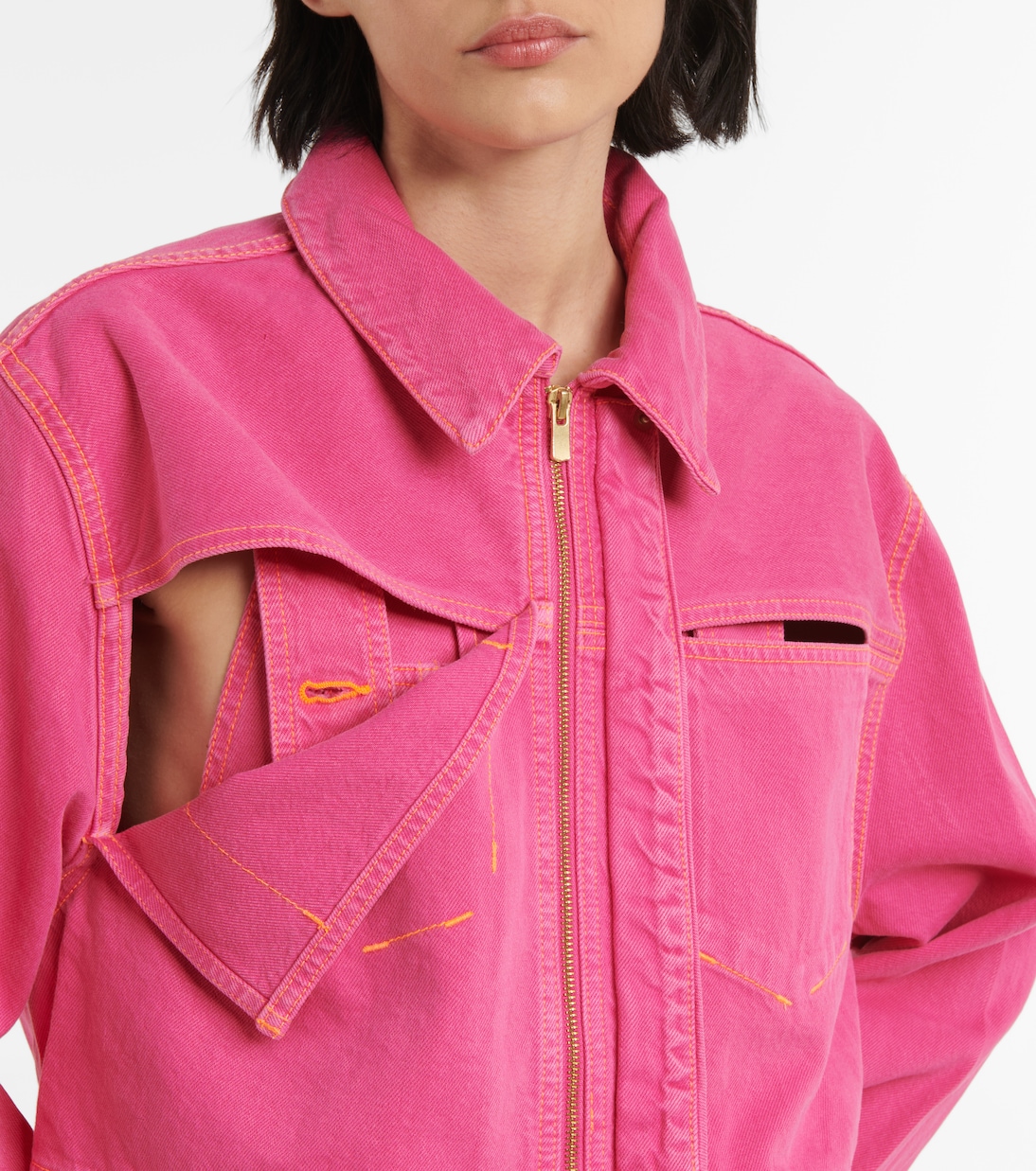 La Veste De Nîmes cutout denim jacket | Jacquemus
