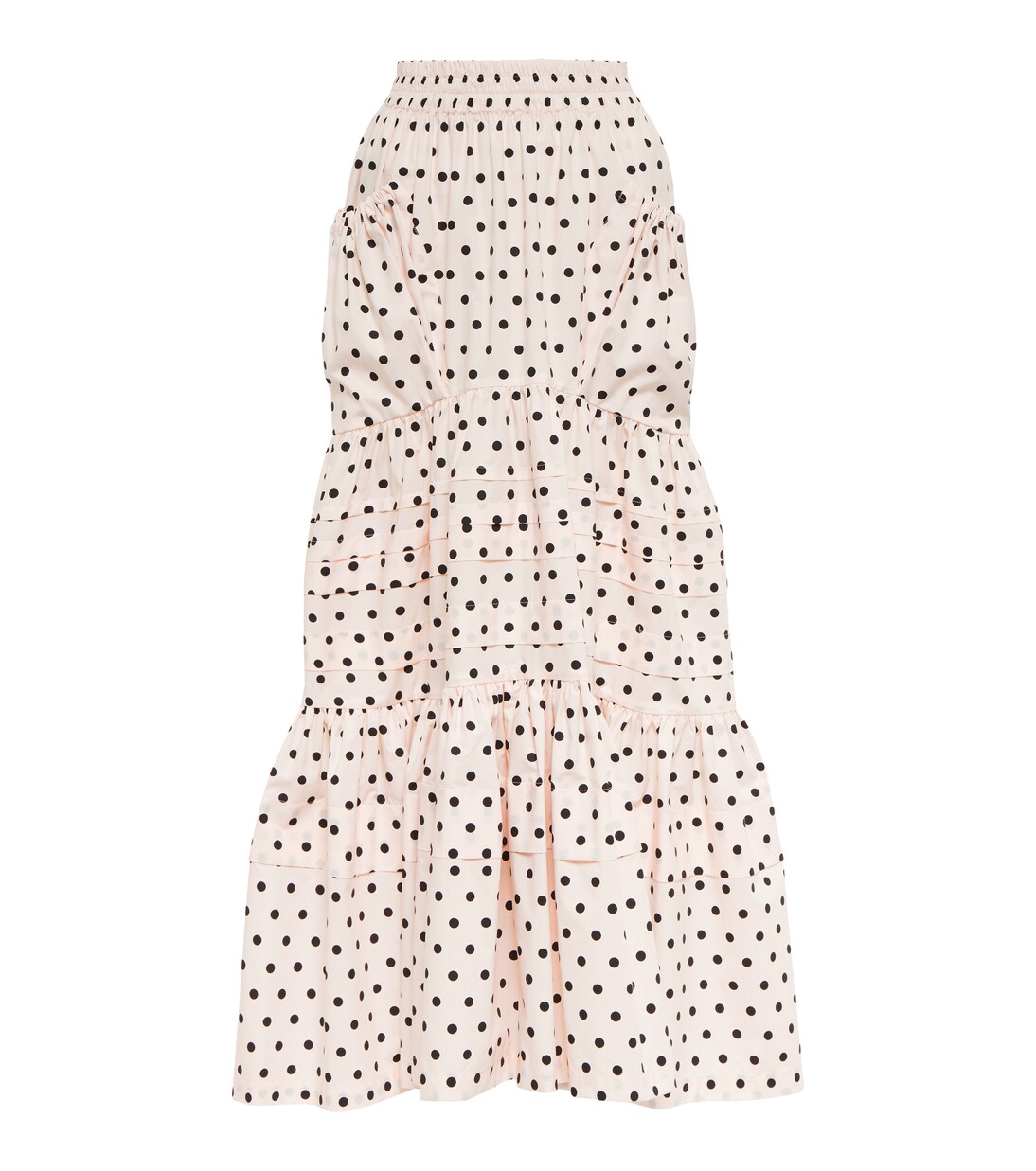 Gonna lunga in popeline di cotone a pois | Plan C