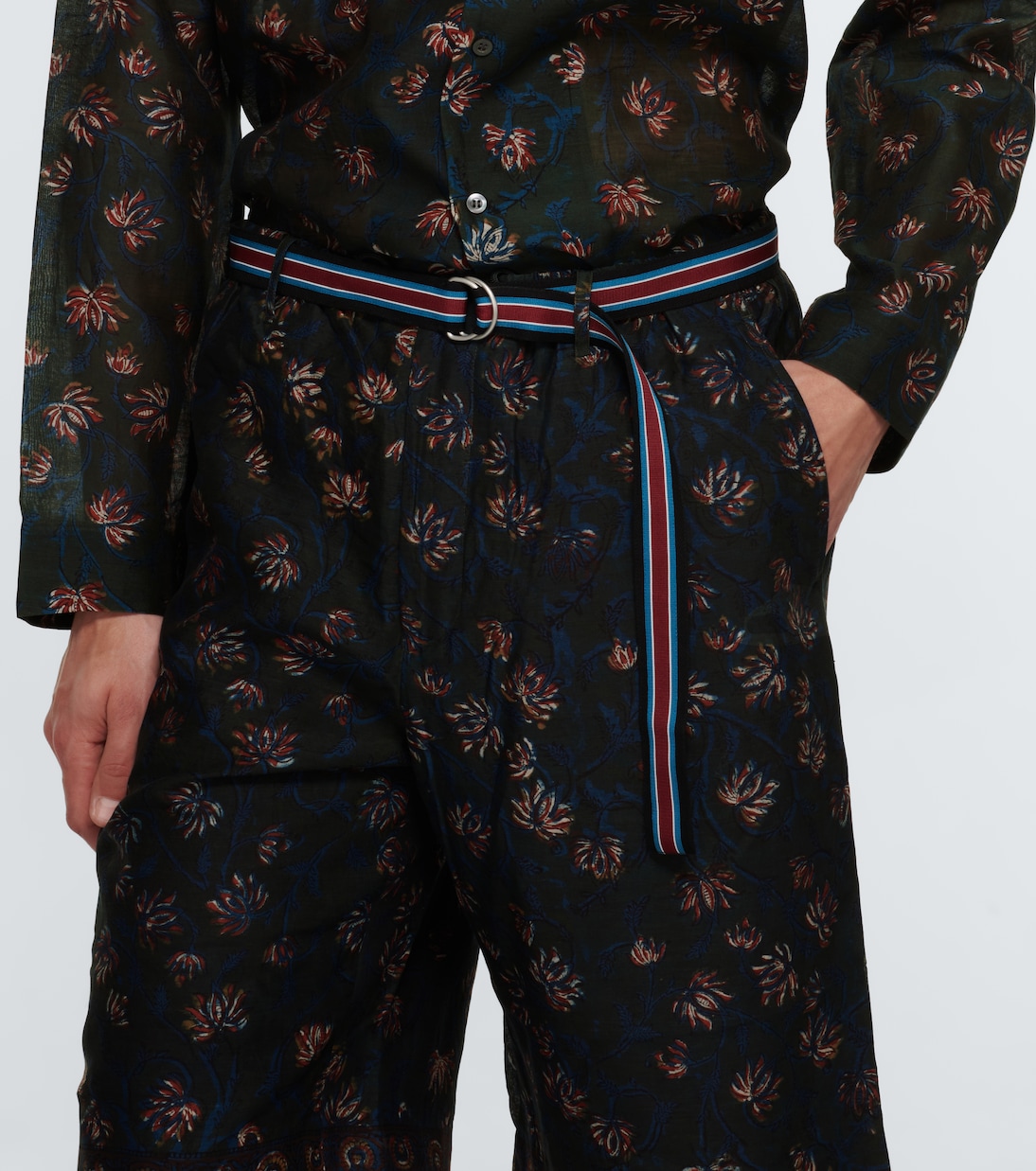 Printed cotton and silk shorts | Dries Van Noten