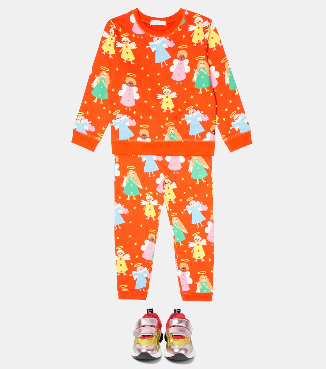 Felpa e pantaloni sportivi in cotone | Stella McCartney Kids